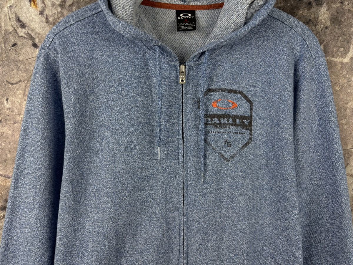 Oakley Oakley Full Zip Hoodie Light Blue Sweatshirt Men’s Size XL Size US XL / EU 56 / 4 - 3 Thumbnail