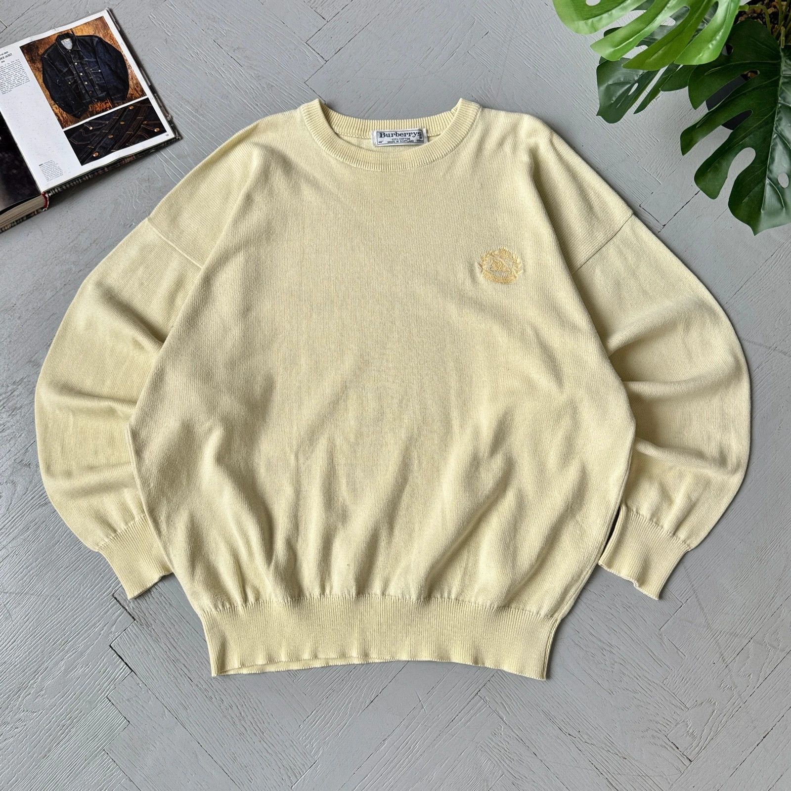 Burberry Vintage Burberry Preppy Cotton Sweater Elegant Style Size US M / EU 48-50 / 2 - 1 Thumbnail