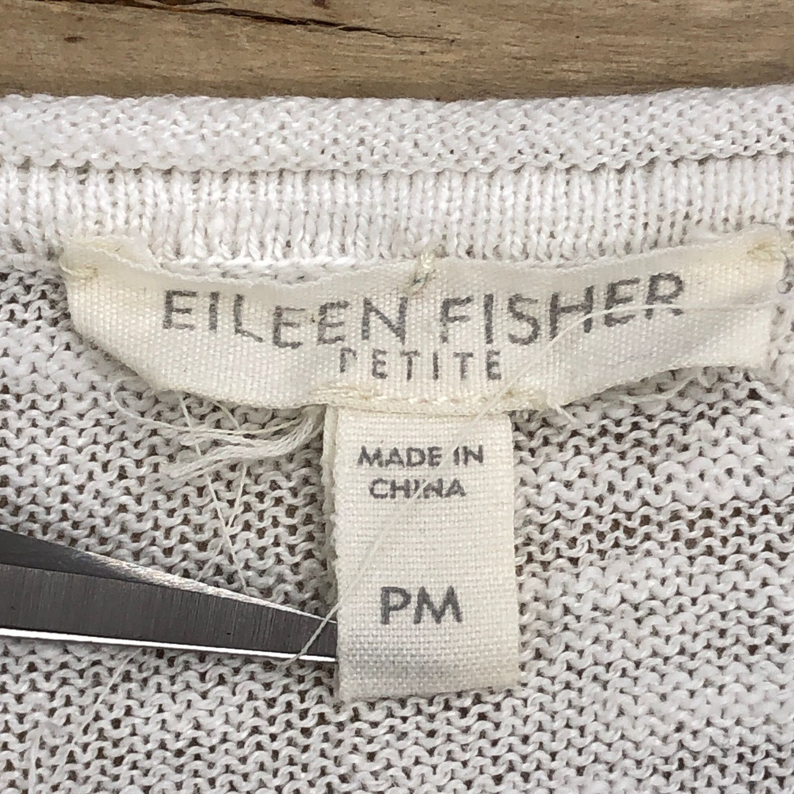 Eileen Fisher Eileen Fisher Sz PM Top Organic Linen Cotton Slub Asymmetric Size M / US 6-8 / IT 42-44 - 12 Thumbnail
