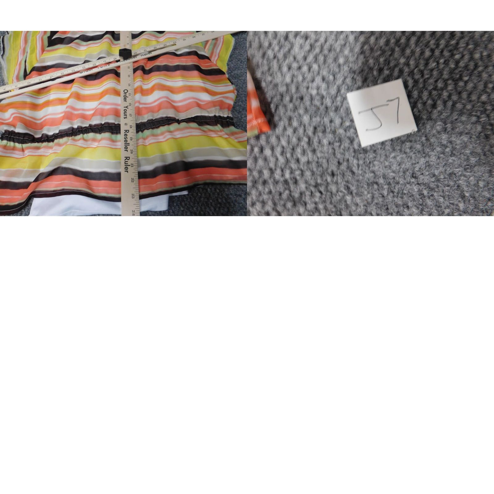 Vintage AGB Blouse Shirt Women Large Orange Stretch Pullover Casual Polyester Rayon Sleeveless Collared Ruffle Size L / US 10 / IT 46 - 9 Thumbnail