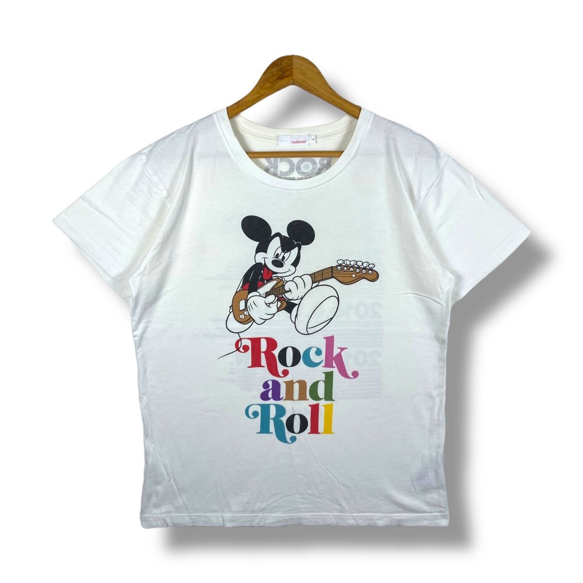 Japanese Brand Japanese Brand ROCKIN'ON Mickey Mouse Rock And Roll Tee Size US L / EU 52-54 / 3 - 1 Thumbnail