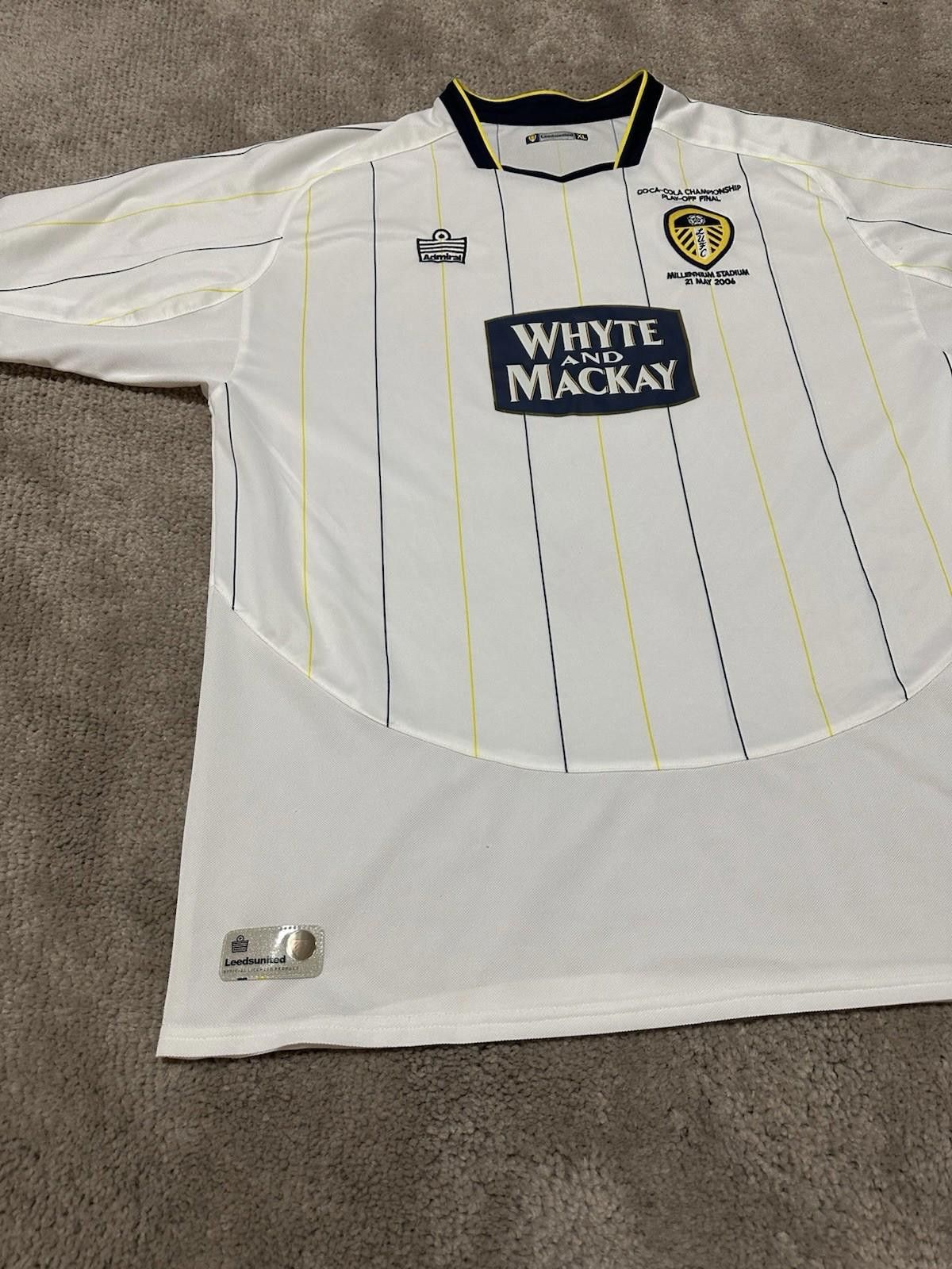 Admirable Co. ADMIRAL LEEDS UNITED XL 2006 PLAY OFF FINAL SHIRT Size US XL / EU 56 / 4 - 2 Thumbnail