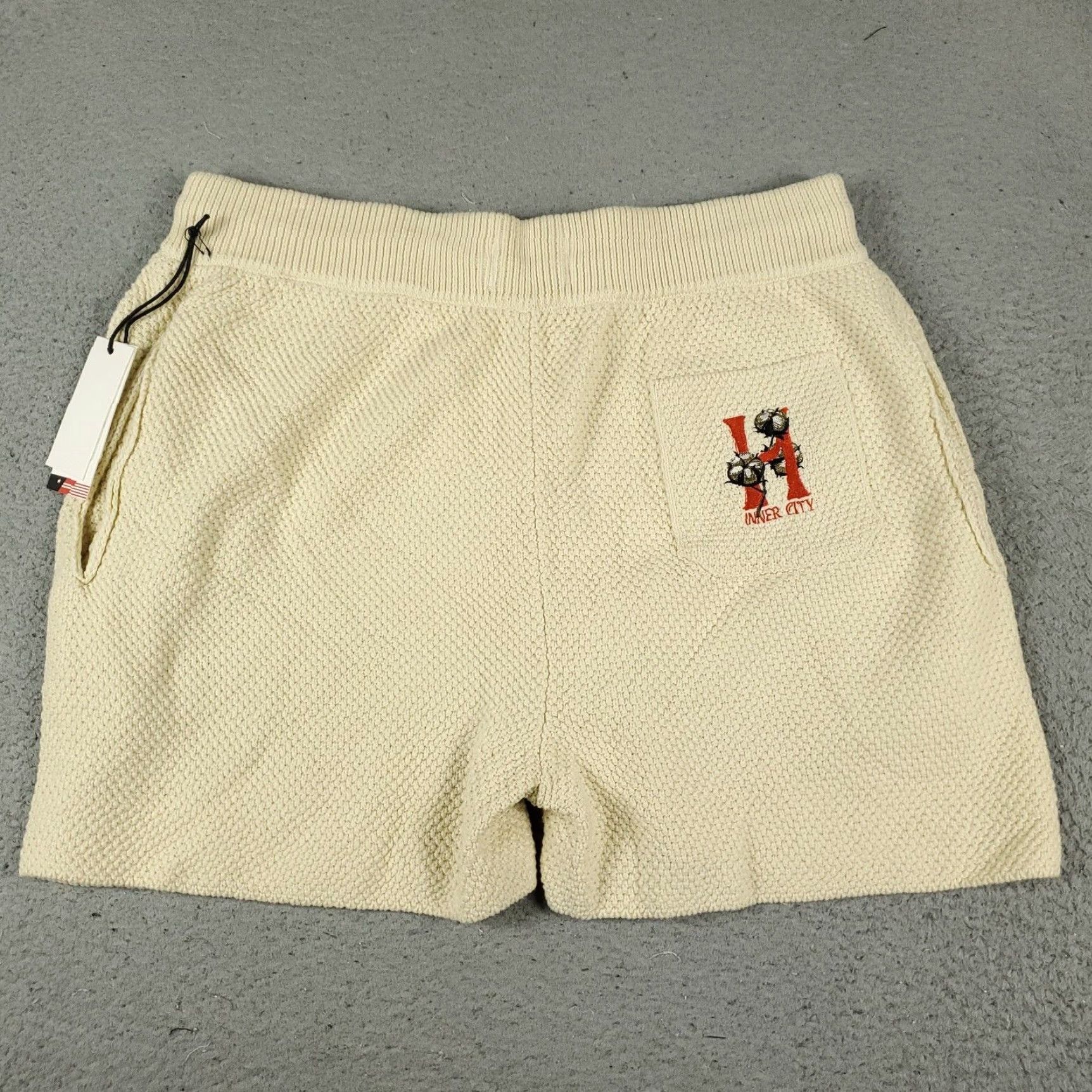 Honor the Gift HONOR THE GIFT Sweat Shorts Womens XL Ivory Knit Casual Activewear Size 40" / US 18 - 7 Thumbnail