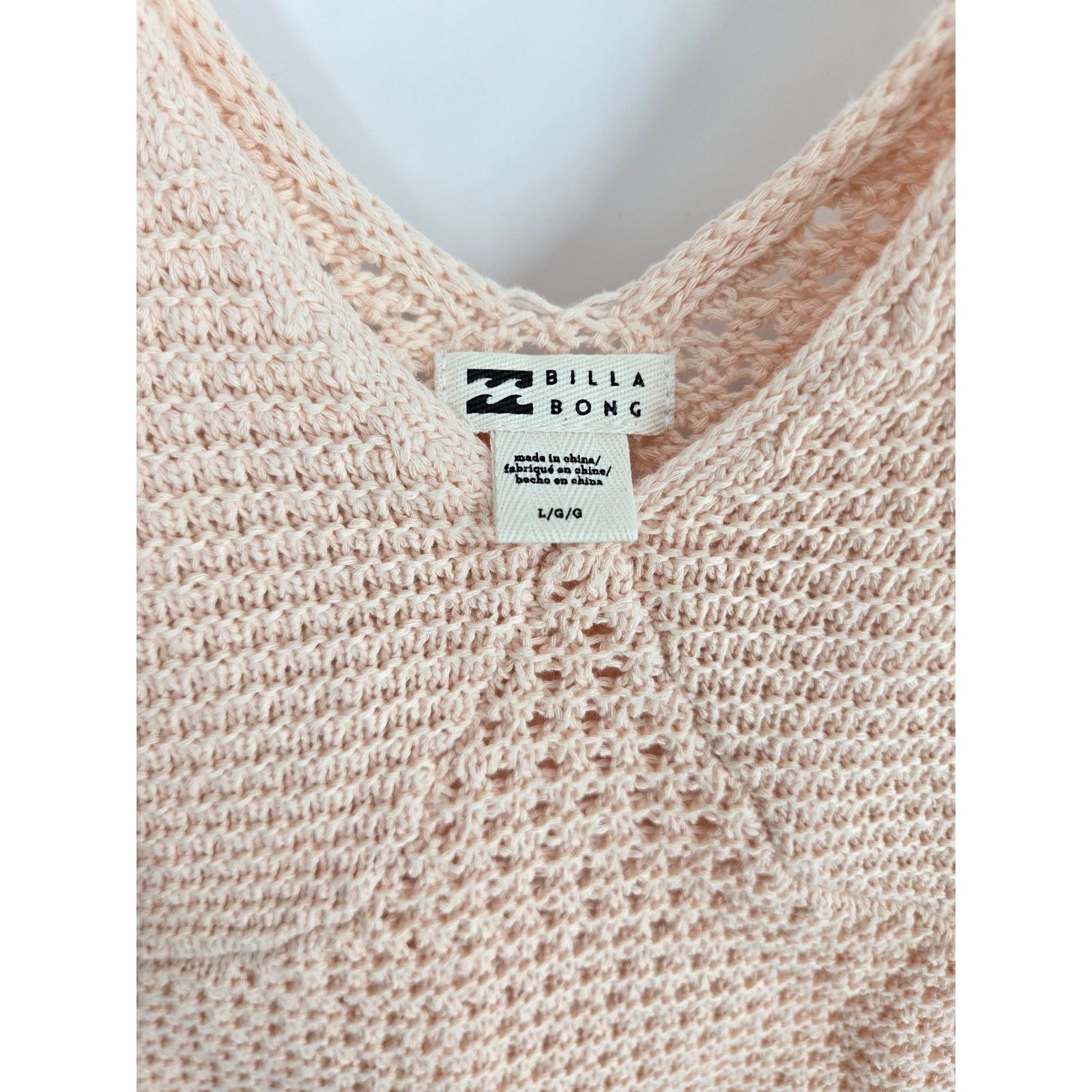 Billabong NEW Billabong Cade Crochet Sweater Tank Size Large Size L / US 10 / IT 46 - 6 Thumbnail