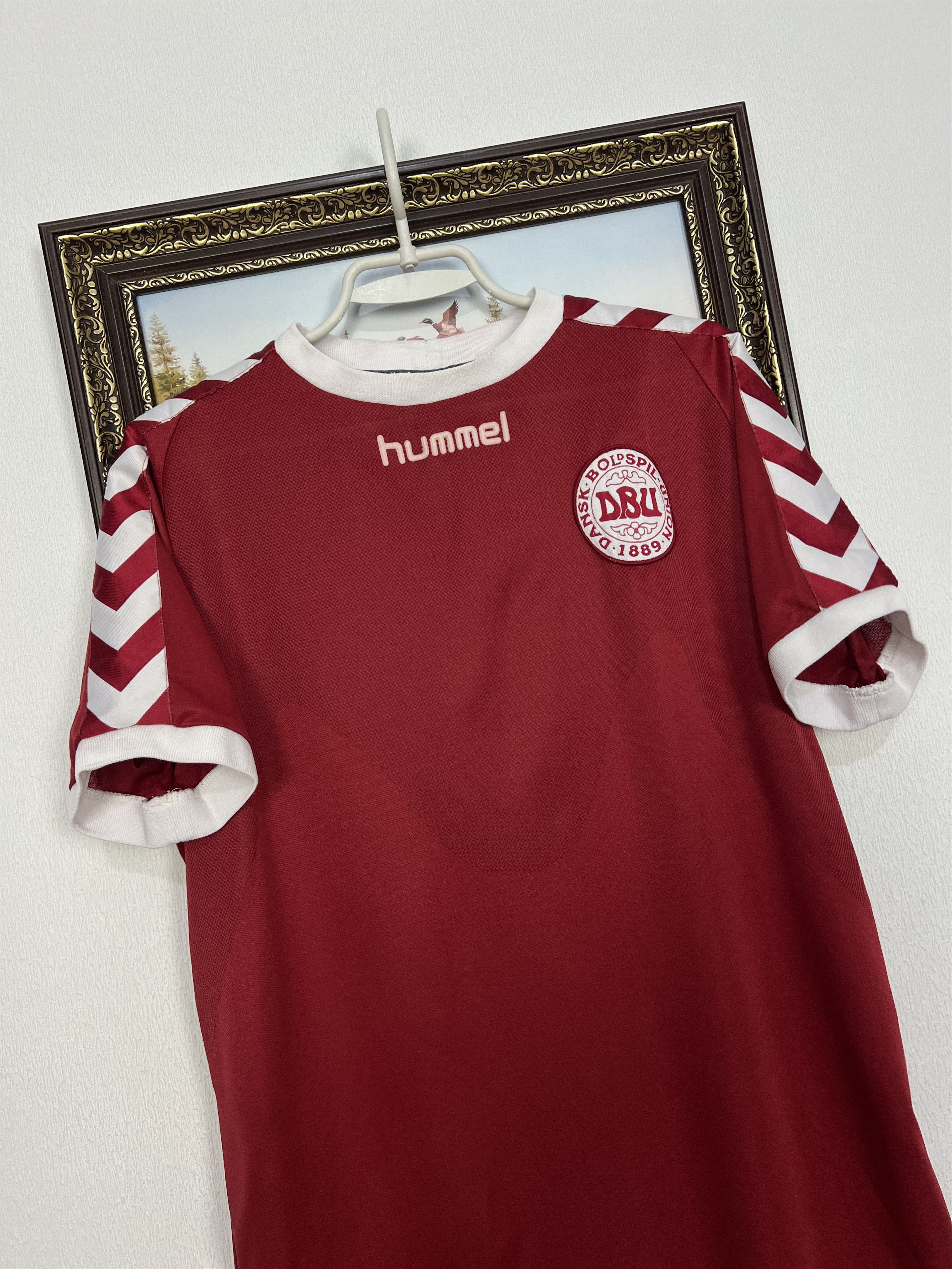 Hummel Denmark football shirt 2002 Soccer National Jersey Trikot Size US XL / EU 56 / 4 - 3 Thumbnail
