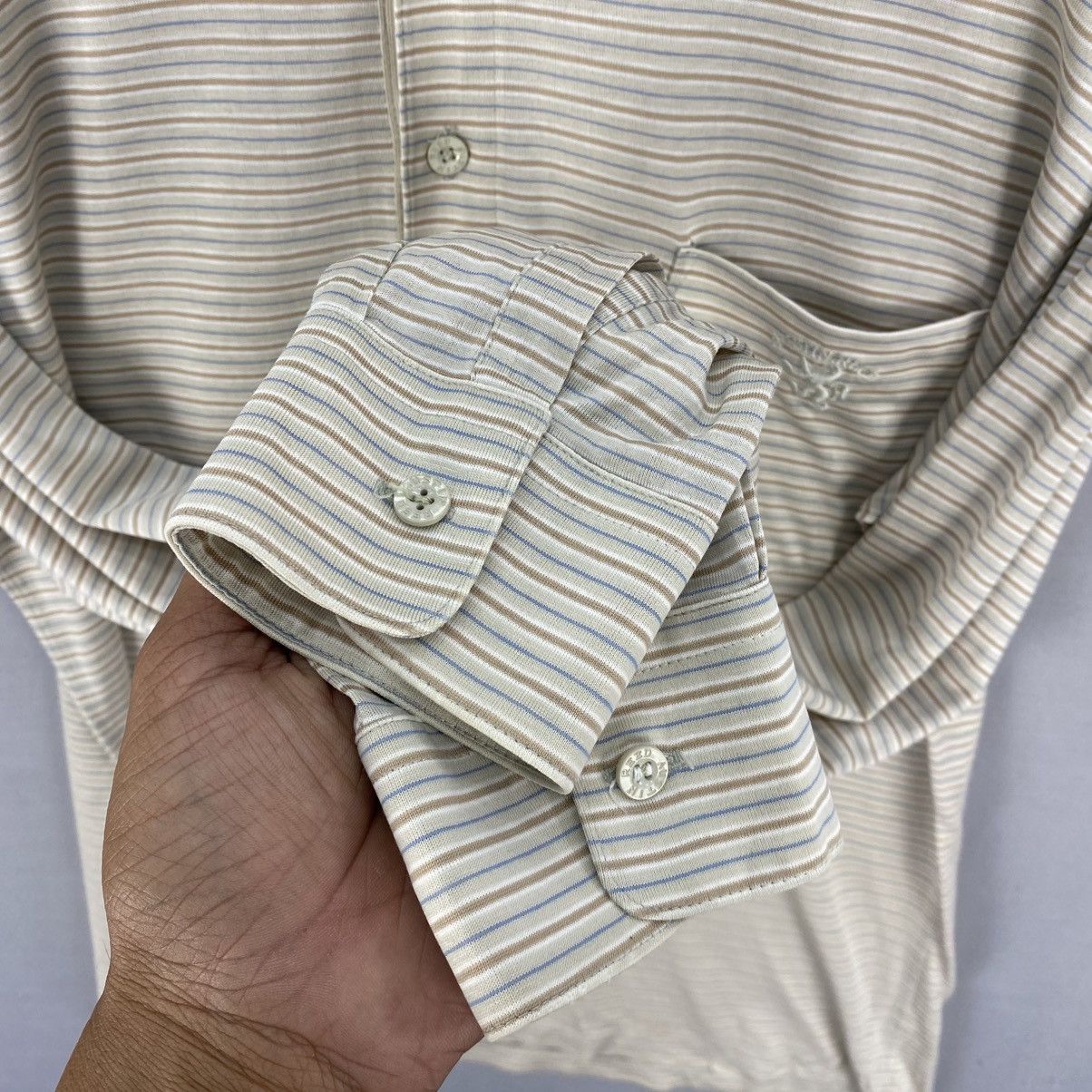 Austin Reed Vintage Austin Reed Polo TShirt Long Sleeve Stripe Casual Size US XS / EU 42 / 0 - 11 Thumbnail
