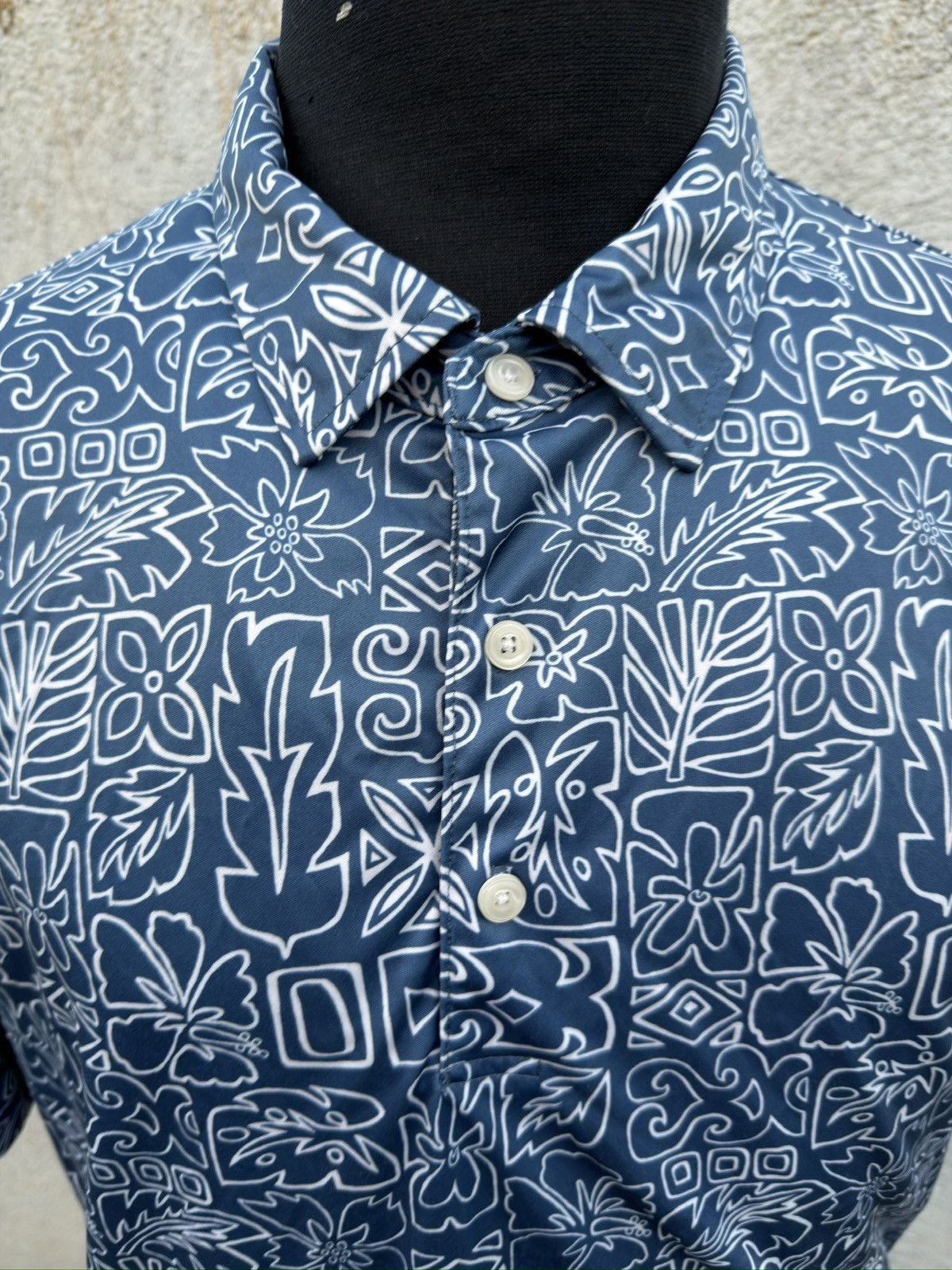Reyn Spooner PreOwned Reyn Spooner Brrr Polo Shirt Hawaiian Print Men's L Size US L / EU 52-54 / 3 - 3 Thumbnail
