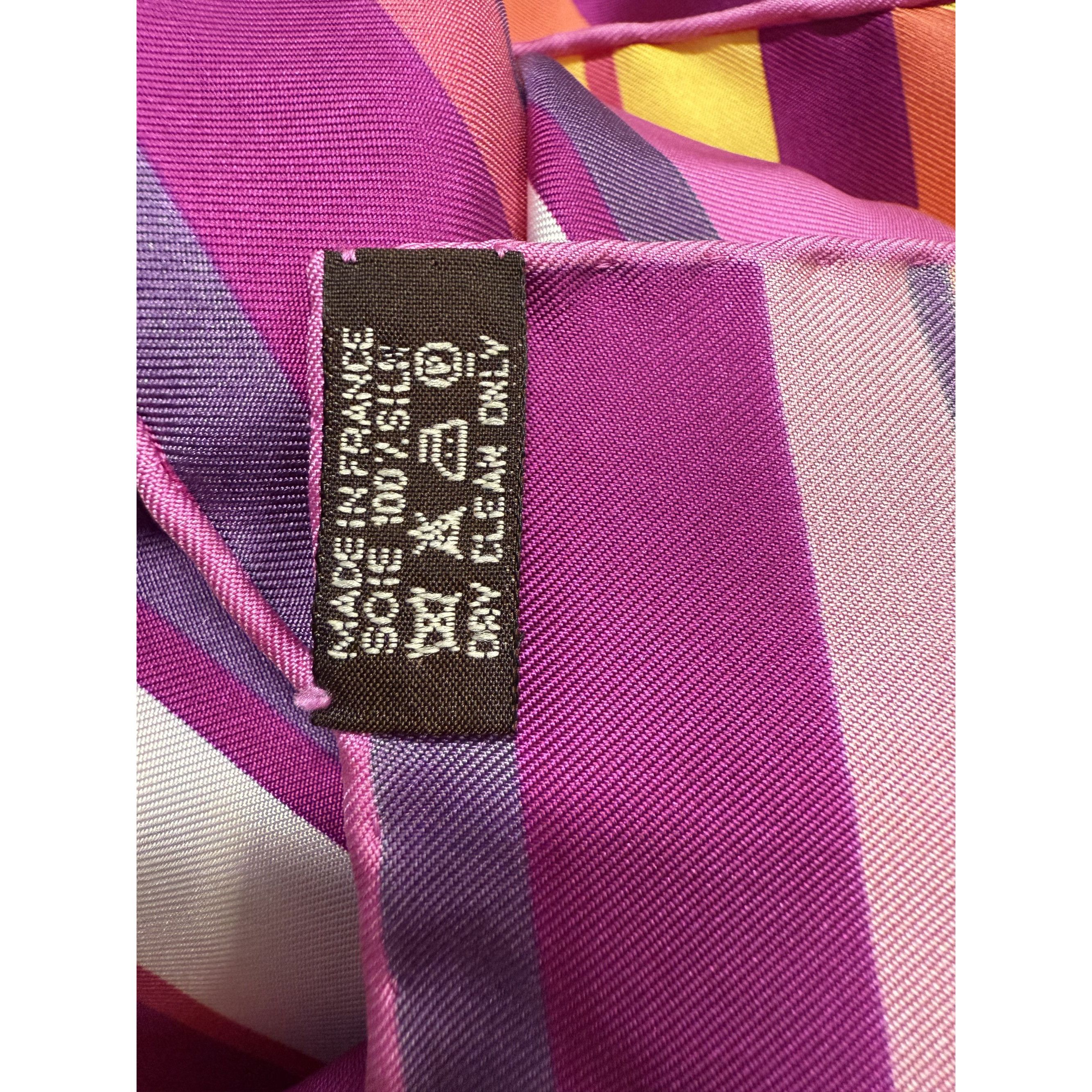 Hermes Hermès Paris Multicolor Silk Twill Scarf With Abstract Desig Size ONE SIZE - 8 Thumbnail