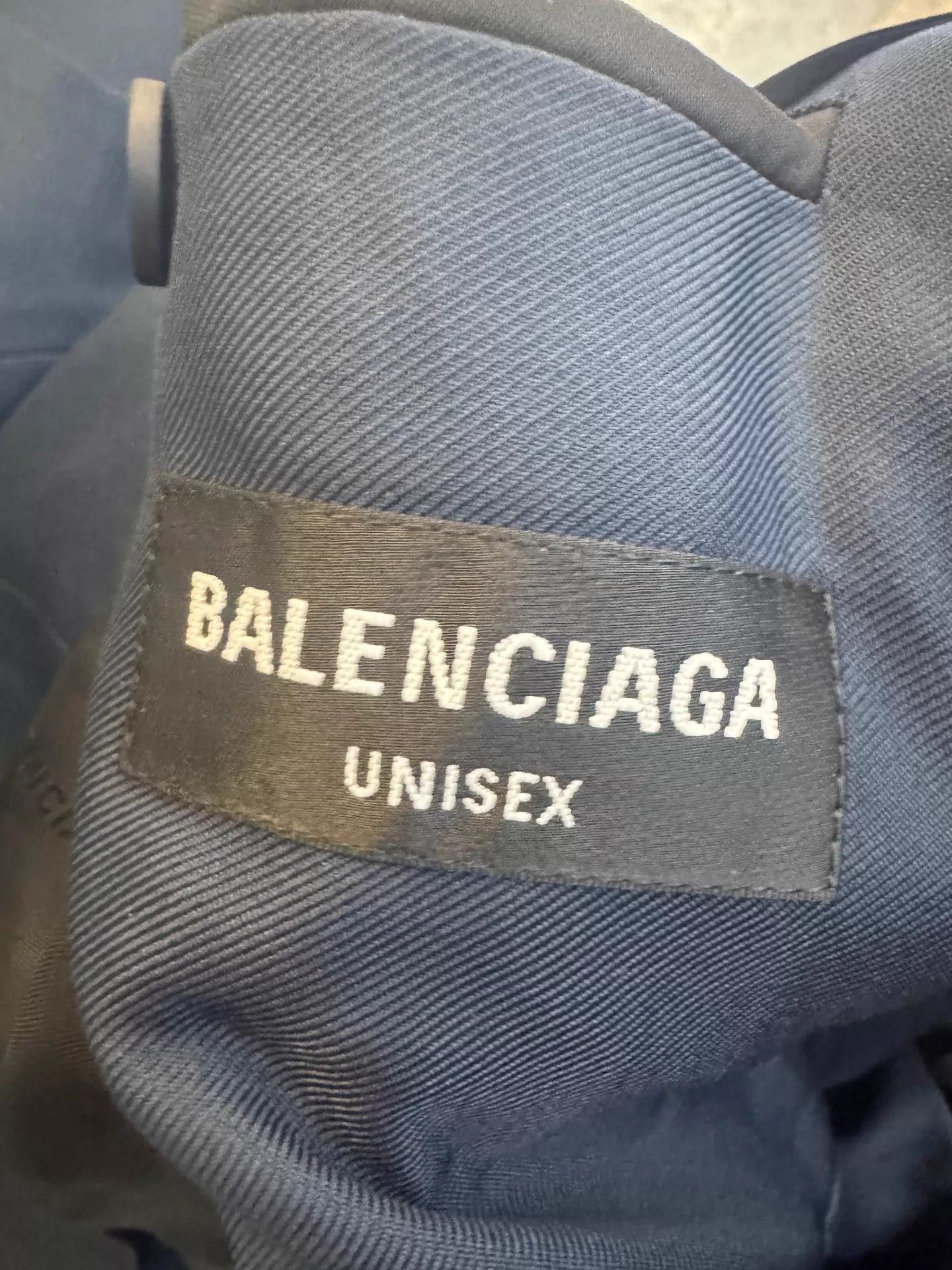 Balenciaga Balenciaga Afterworld Navy Pleated Unisex Suit Size 44R - 3 Thumbnail