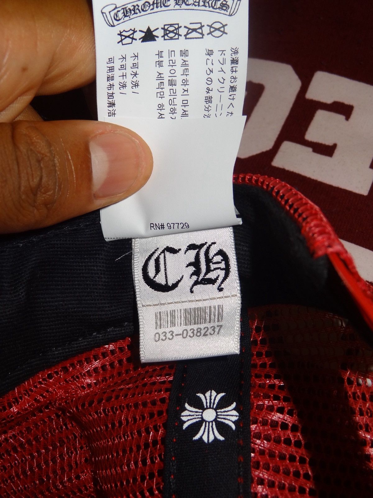 Chrome Hearts Red Trucker