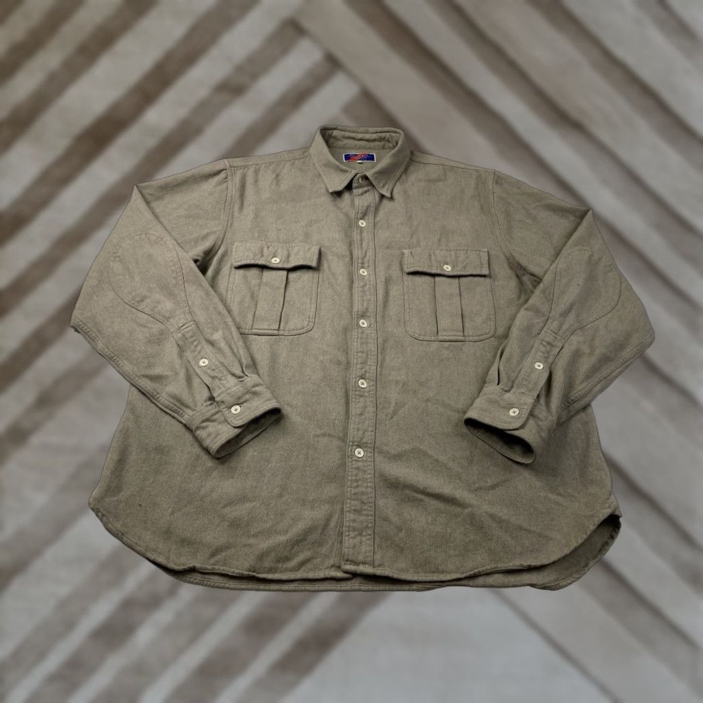 CO Best Made Co Cotton Heavy Long Sleeve Button Shirt Work Utility Beige Mens XXL Size US XXL / EU 58 / 5 - 1 Thumbnail