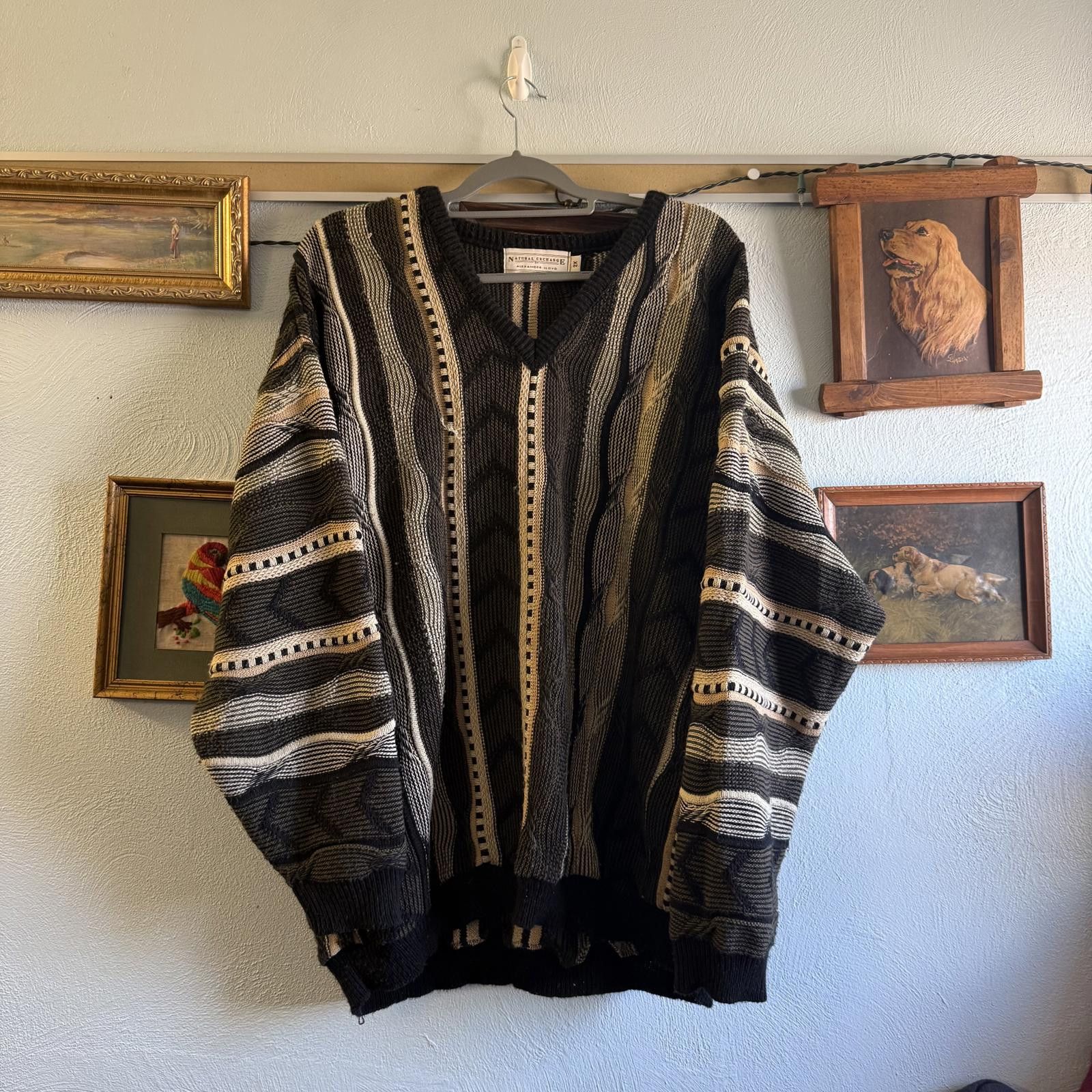 Designer Vintage Coogi Style Natural Exchange by Alexander Lloyd Size US XXL / EU 58 / 5 - 1 Thumbnail