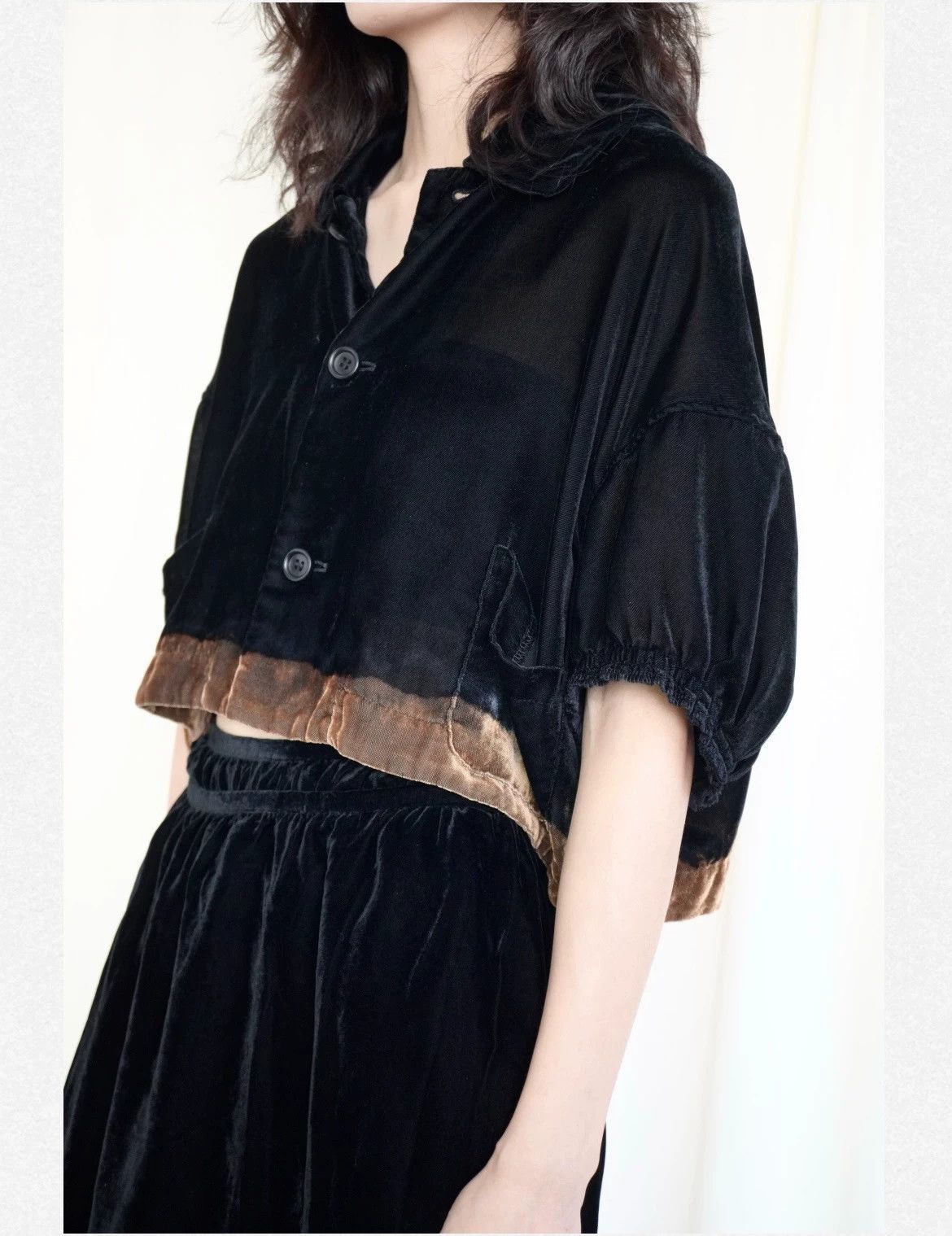 Comme des Garcons COMME des GARCONS Discharge Dyed Velvet Cardigan Size S Size S / US 4 / IT 40 - 2 Thumbnail