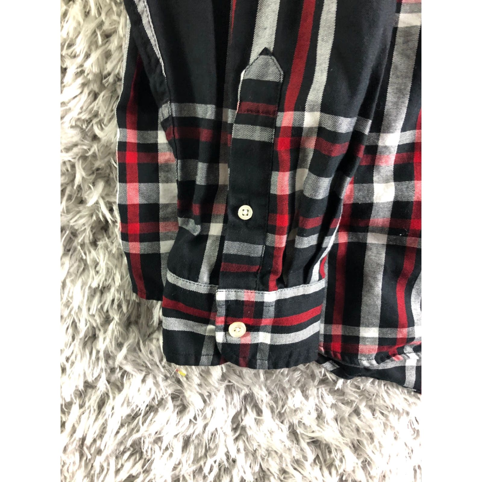 Chaps Chaps Mens XXL Black Striped Long Sleeve Button-Down Collar Shirt Size US XXL / EU 58 / 5 - 2 Thumbnail