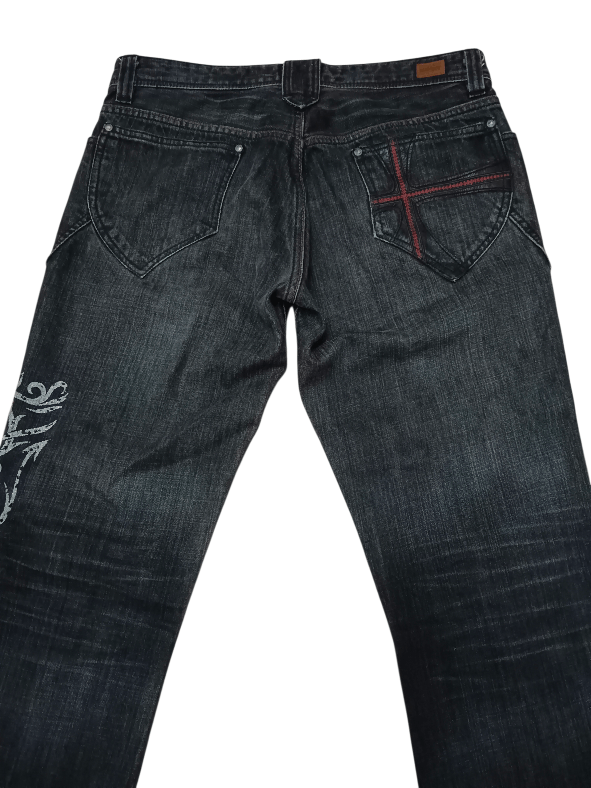 Nicole Club Nicole Club Affliction Tribal Tattoo Minimalist Flare Denim Size US 32 / EU 48 - 5 Thumbnail