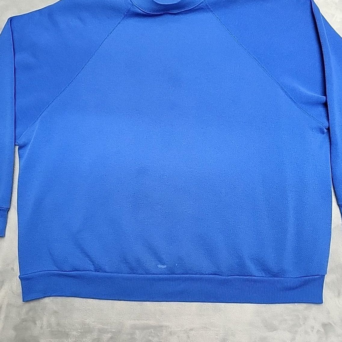 McGregor VTG MacGregor Sweatshirt Women 2XL Blue Crewneck Pullover Cotton Polyester Fleece Solid 80s 70s Made in USA Womens Size XXL / US 16-18 / IT 52-54 - 2 Thumbnail