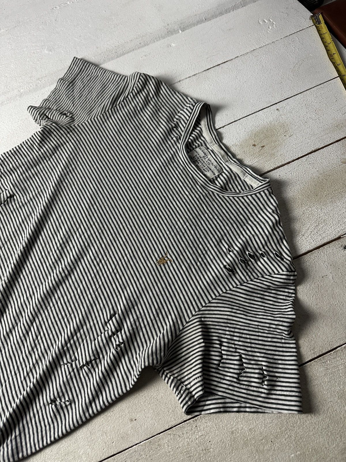 Allsaints 🚨ALLSAINTS GRAY T-SHIRT LUXURY OPIUM Y2K LUXURY Size US XS / EU 42 / 0 - 2 Thumbnail