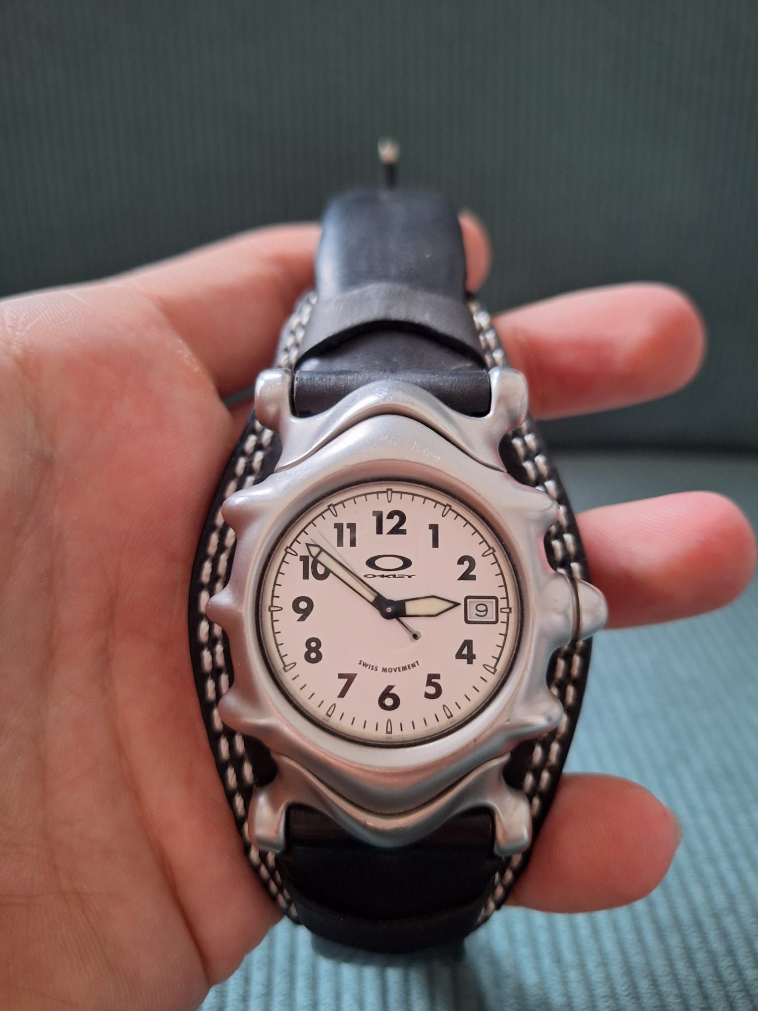 Oakley × Vintage Oakley Saddleback Watch white face Size ONE SIZE - 1 Thumbnail