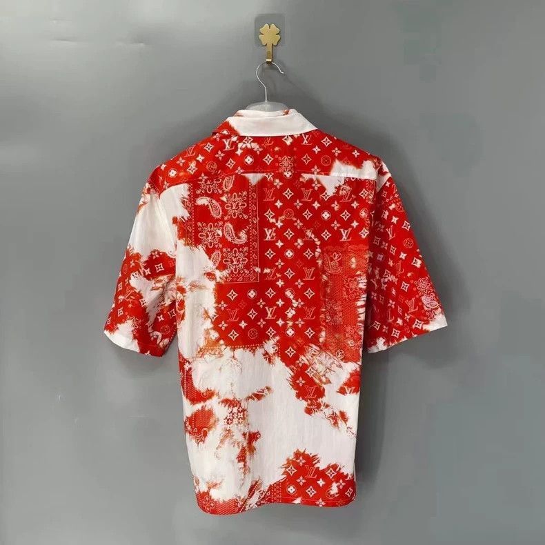 Louis Vuitton Louis Vuitton Red Short Sleeve Shirt-2507 Size US L / EU 52-54 / 3 - 2 Thumbnail
