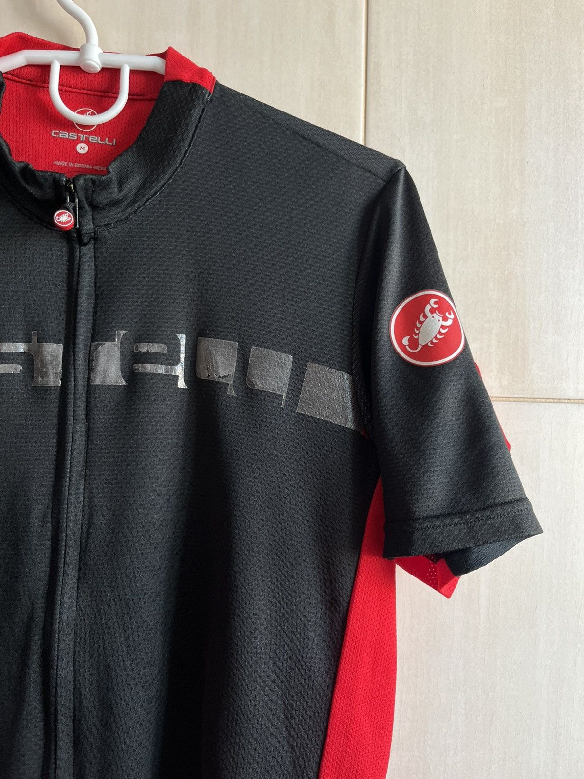 Other Castelli Cycling Jersey Black Red Medium Size US M / EU 48-50 / 2 - 3 Thumbnail