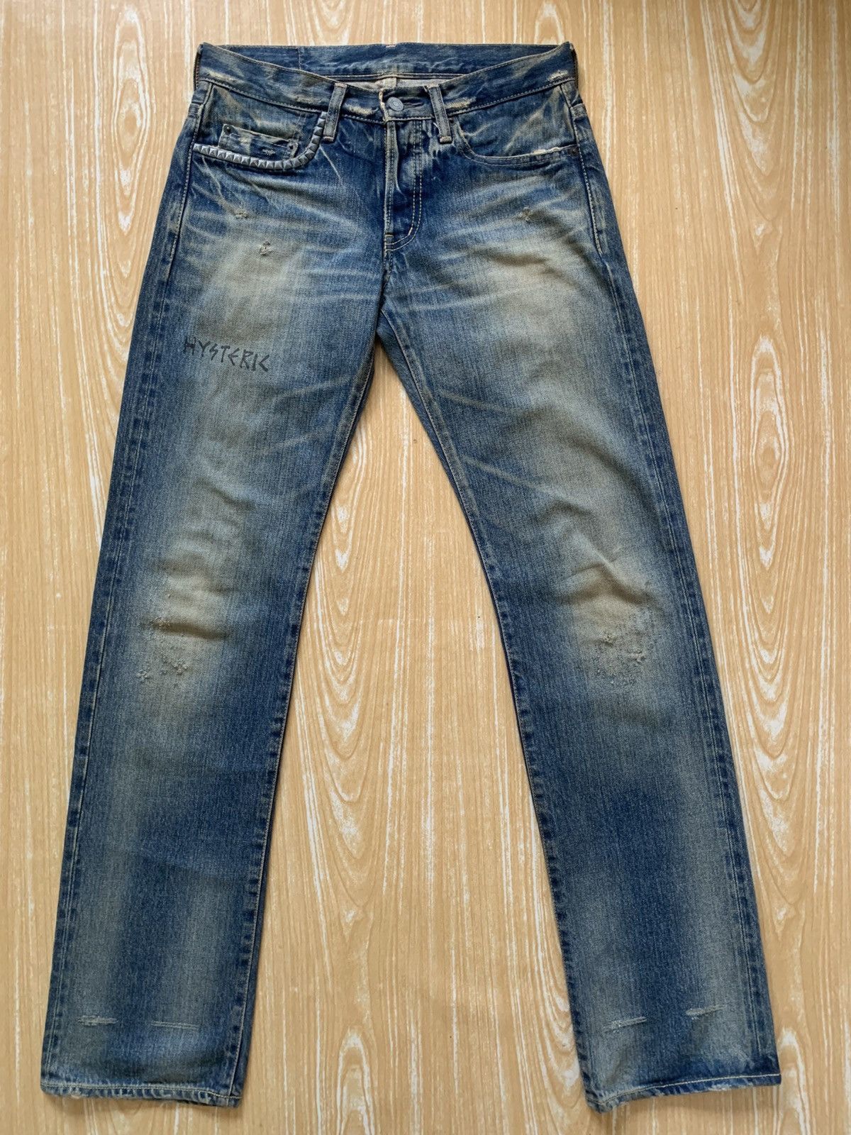 Hysteric Glamour Hysteric Glamour Selvedge Spike Punks Style Denim Pants Size US 29 - 2 Thumbnail