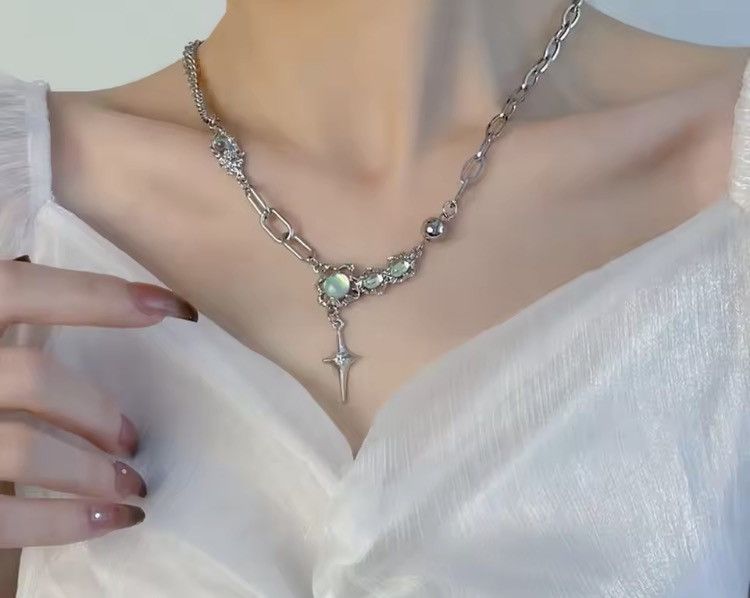 Jewelry Stylish Stone Necklace Size ONE SIZE - 2 Thumbnail