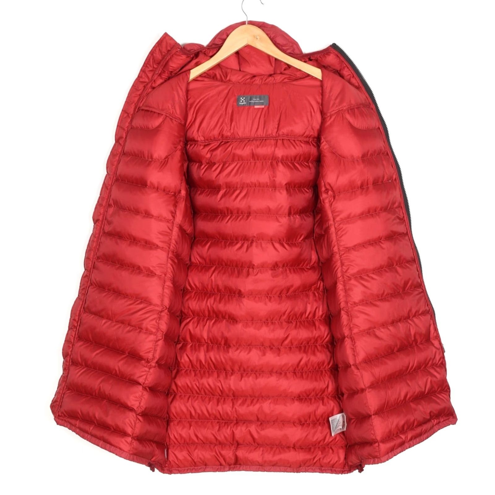 Vintage Haglöfs Chill Down Parka Jacket Women L Hooded 700 Fill MJ6376 Red Down Insulated Long Coat Coat Parka Womens Size L / US 10 / IT 46 - 4 Thumbnail