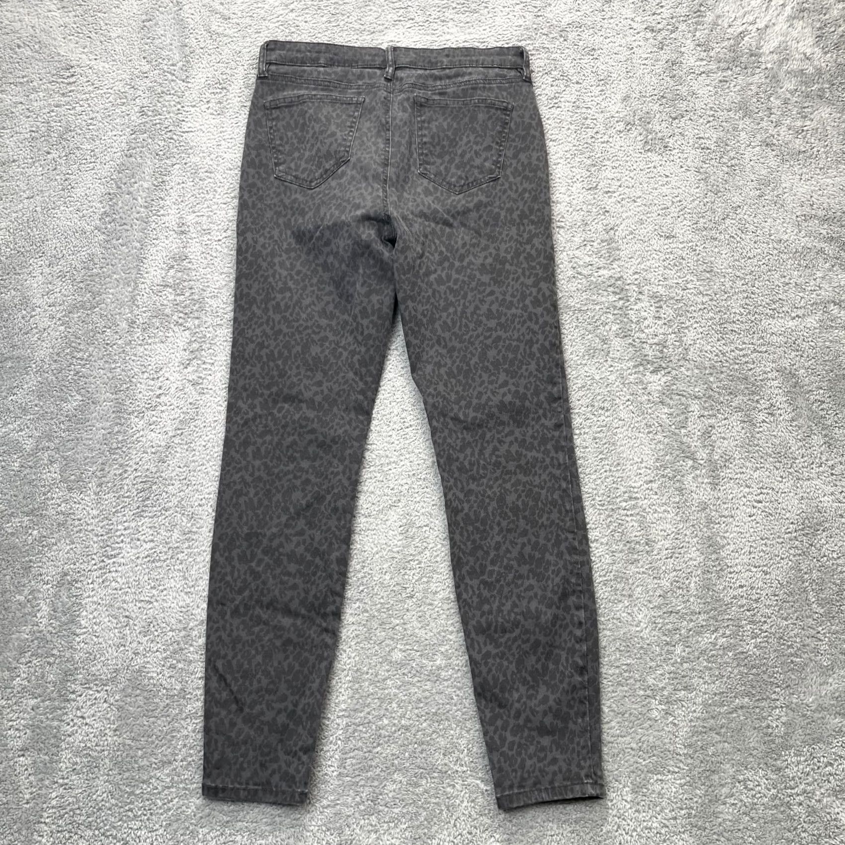 Vintage Buffalo David Bitton Pants Womens 6x28 Black Hanna High Rise Skinny Leg Cheetah - Buffalo Jeans? Size 28" / US 6 / IT 42 - 2 Thumbnail