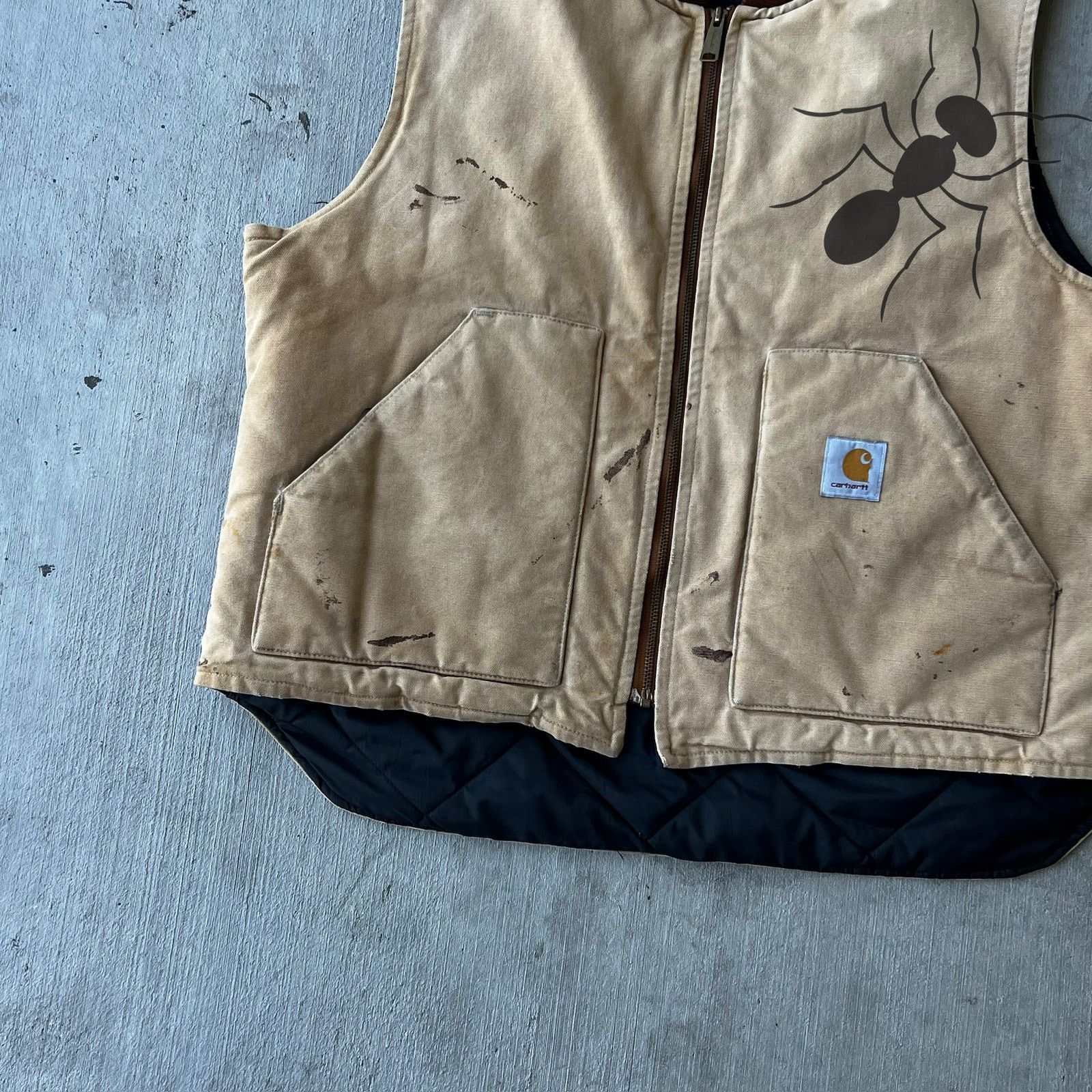 Carhartt × Vintage Carhartt brown work wear vest Size US XL / EU 56 / 4 - 3 Thumbnail