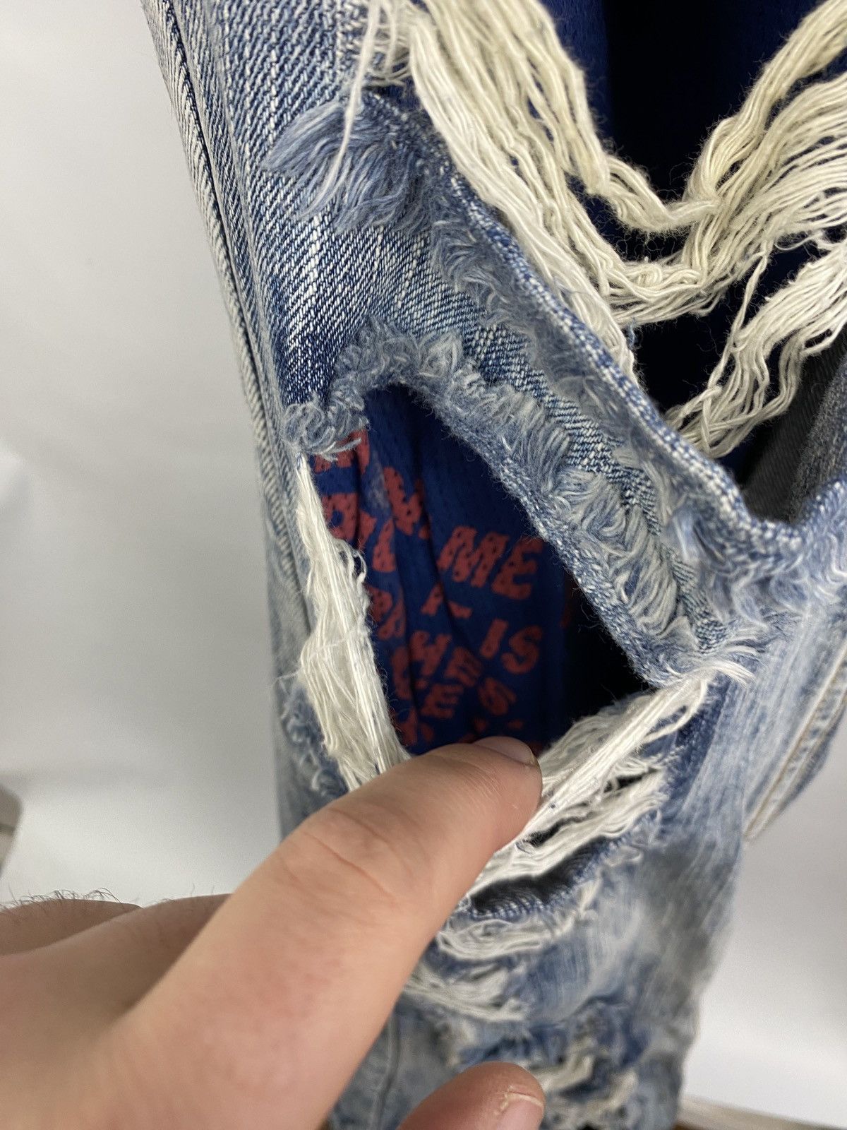 Hysteric Glamour 🇺🇸 Rare Tough Jeansmith Japan Distressed Jeans Y2K Hype Size US 34 / EU 50 - 5 Thumbnail