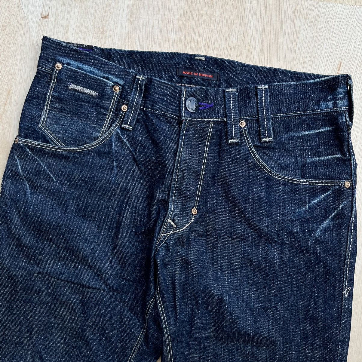 Blue Blue Japan BLUE WAY MODERN VINTAGE FLARED DENIM ARCHIVAL CLOTHING Size US 30 / EU 46 - 8 Thumbnail