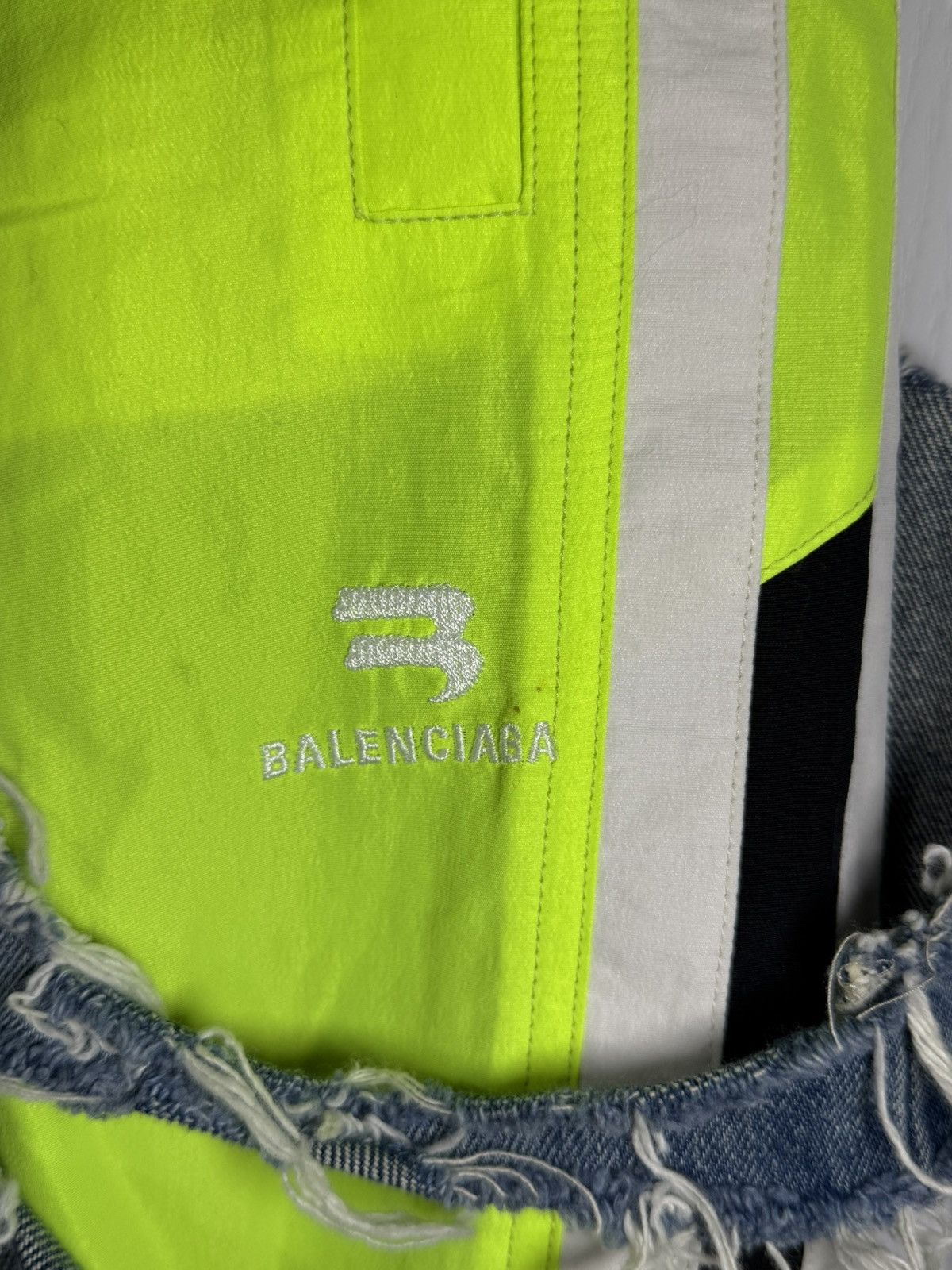 Balenciaga Balenciaga Slashed Denim Trackpants SAMPLE Size US 30 / EU 46 - 3 Thumbnail