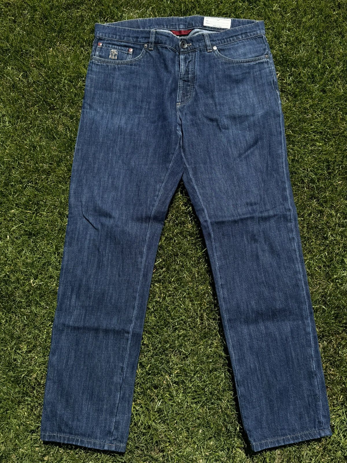 image of Brunello Cucinelli Jeans Pants in Navy, Men's (Size 32)