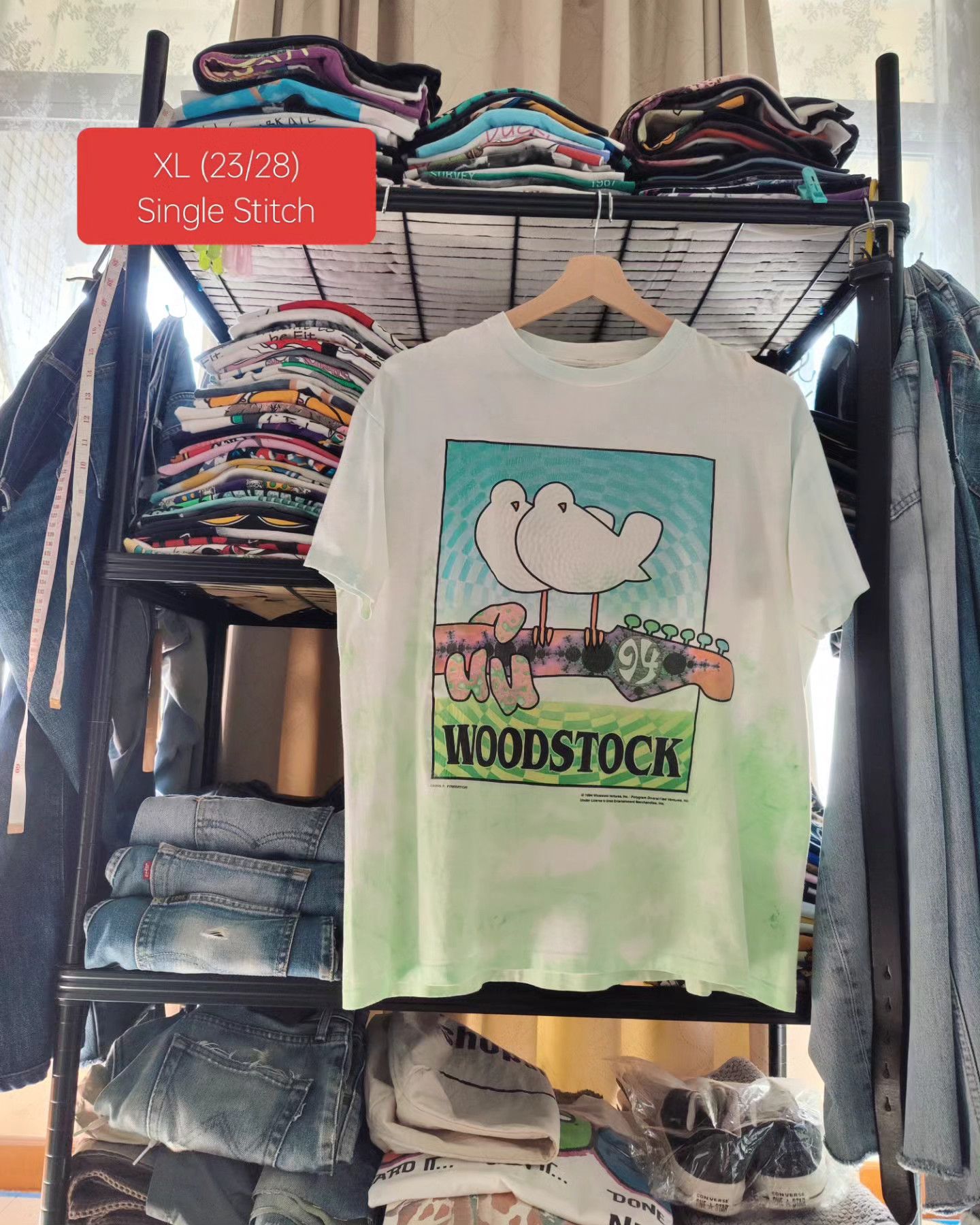 Band Tees × Vintage vintage Woodstock '94 Tie-dye Size US XL / EU 56 / 4 - 7 Thumbnail
