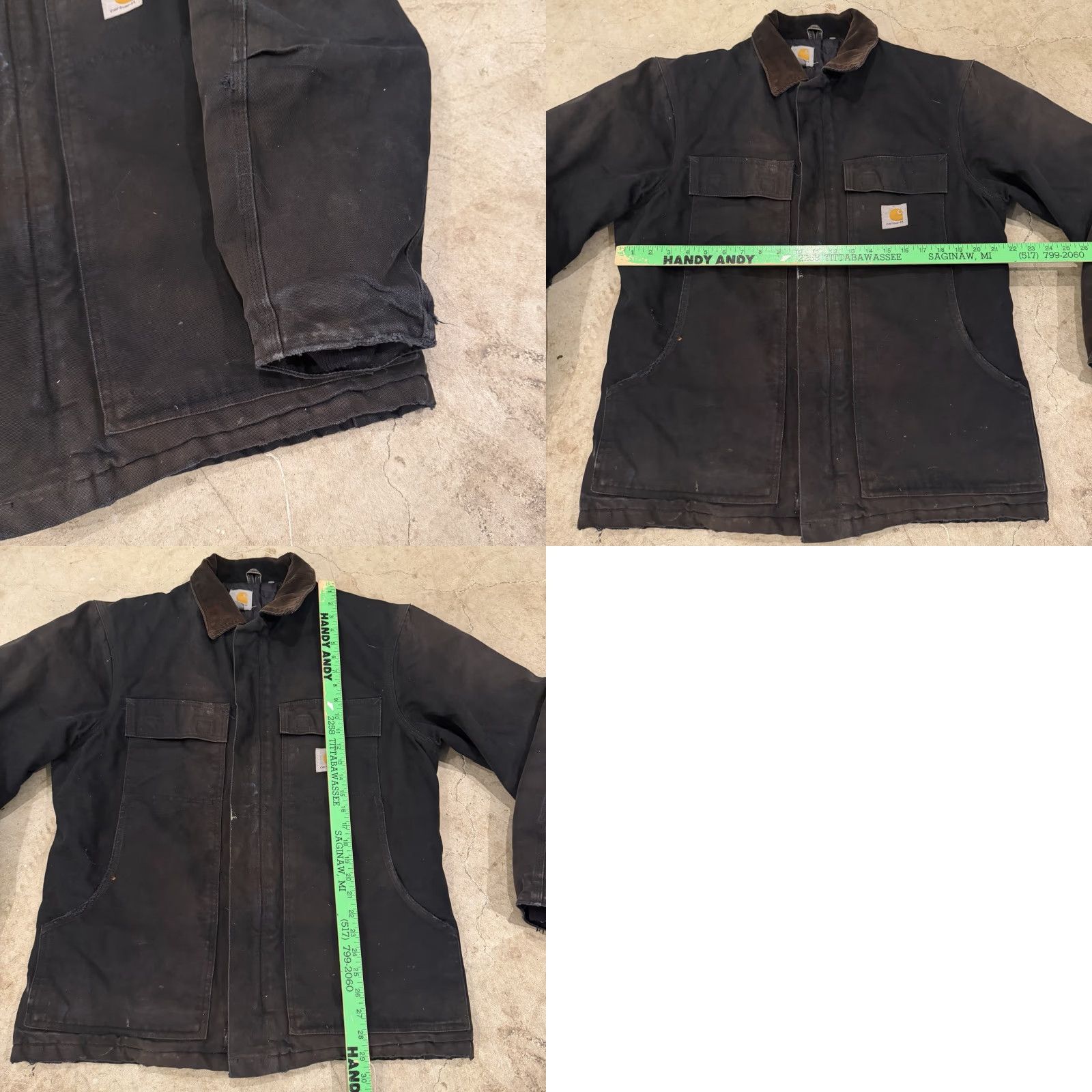 Carhartt Carhartt Jacket Mens C003 Duck Traditional Coat Black Quilted Medium Regular Heavyweight Workwear Size US M / EU 48-50 / 2 - 8 Thumbnail