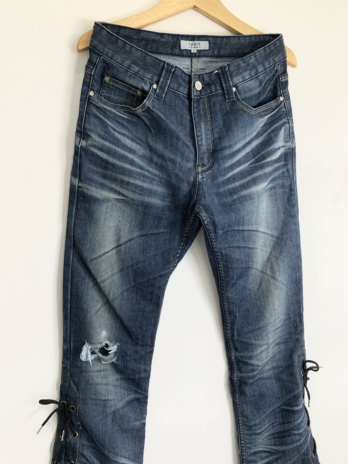 If Six Was Nine lace up gaudi homme mudwash pant ifsixwasnine vkei style Size US 31 - 3 Thumbnail