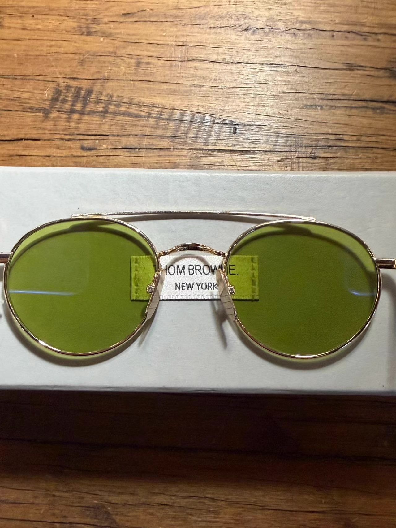Thom Browne Thom Browne 12K gold-plated gold finish sunglasses. Ｑ25 Size ONE SIZE - 3 Thumbnail