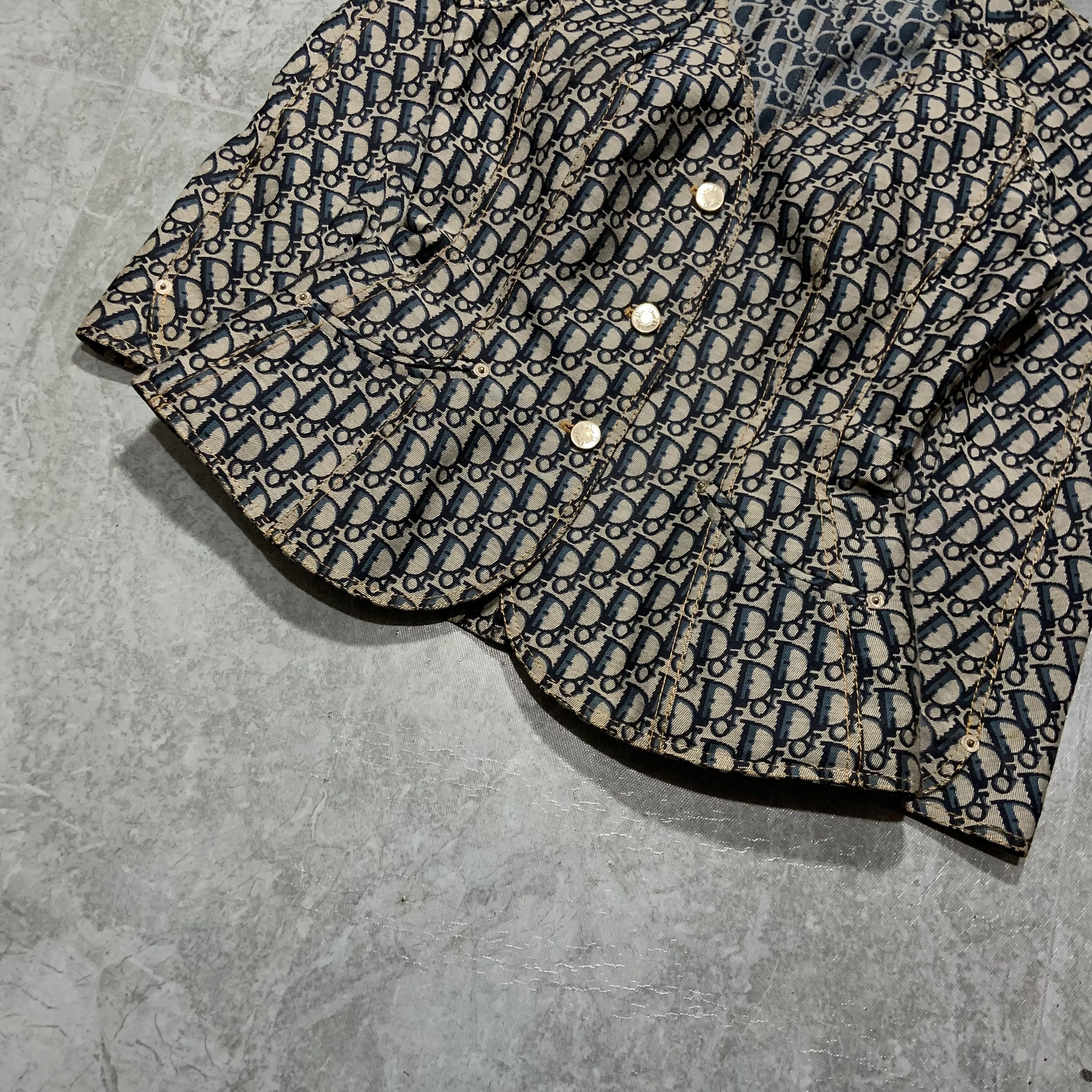Dior Christian Dior - SS05 - Oblique Trotter Monogram Jacket Size M / US 6-8 / IT 42-44 - 3 Thumbnail