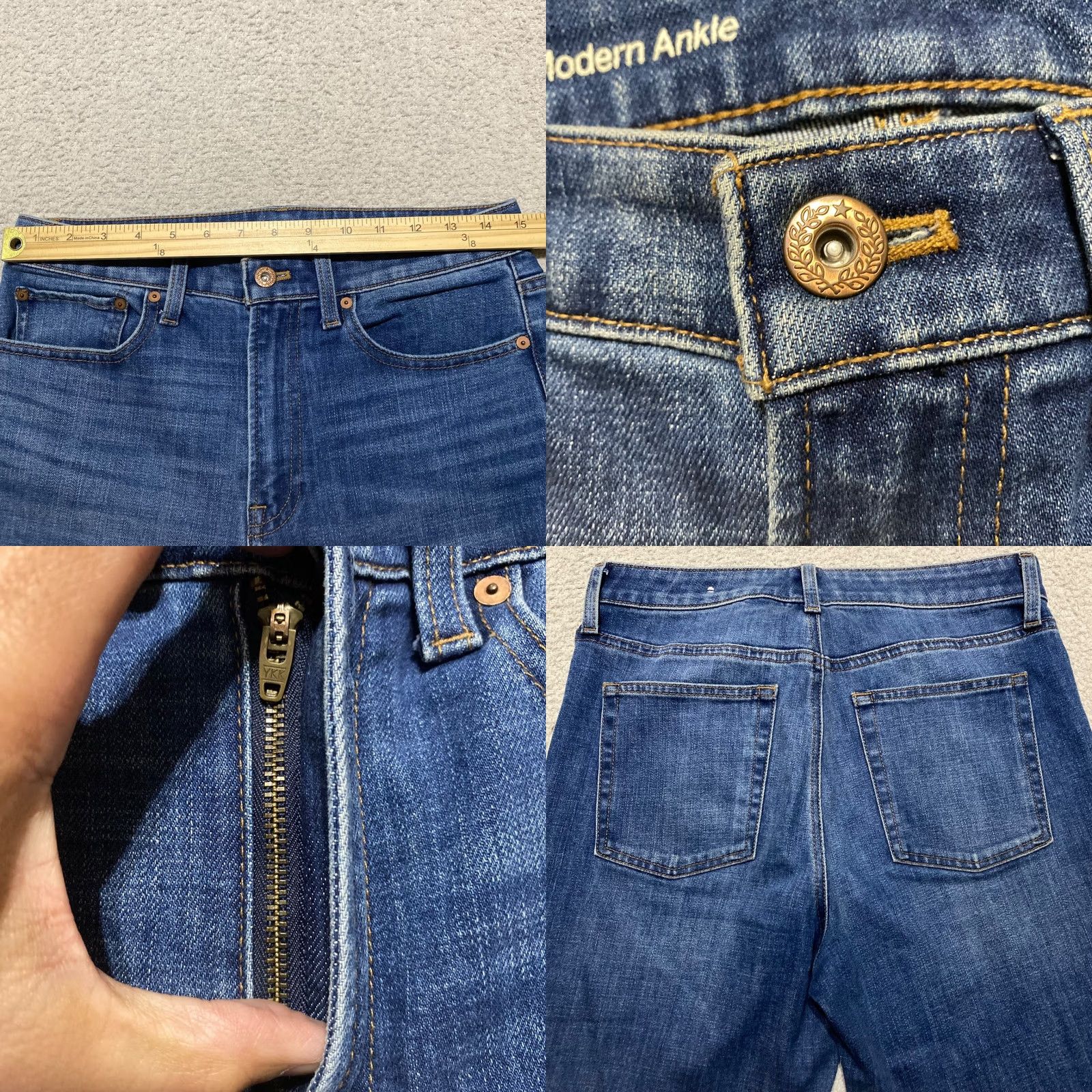 Talbots Talbots Jeans Blue Medium Wash High Waist Ankle Denim 26 Inseam 5-Pocket Regular Women Size 28" / US 6 / IT 42 - 8 Thumbnail
