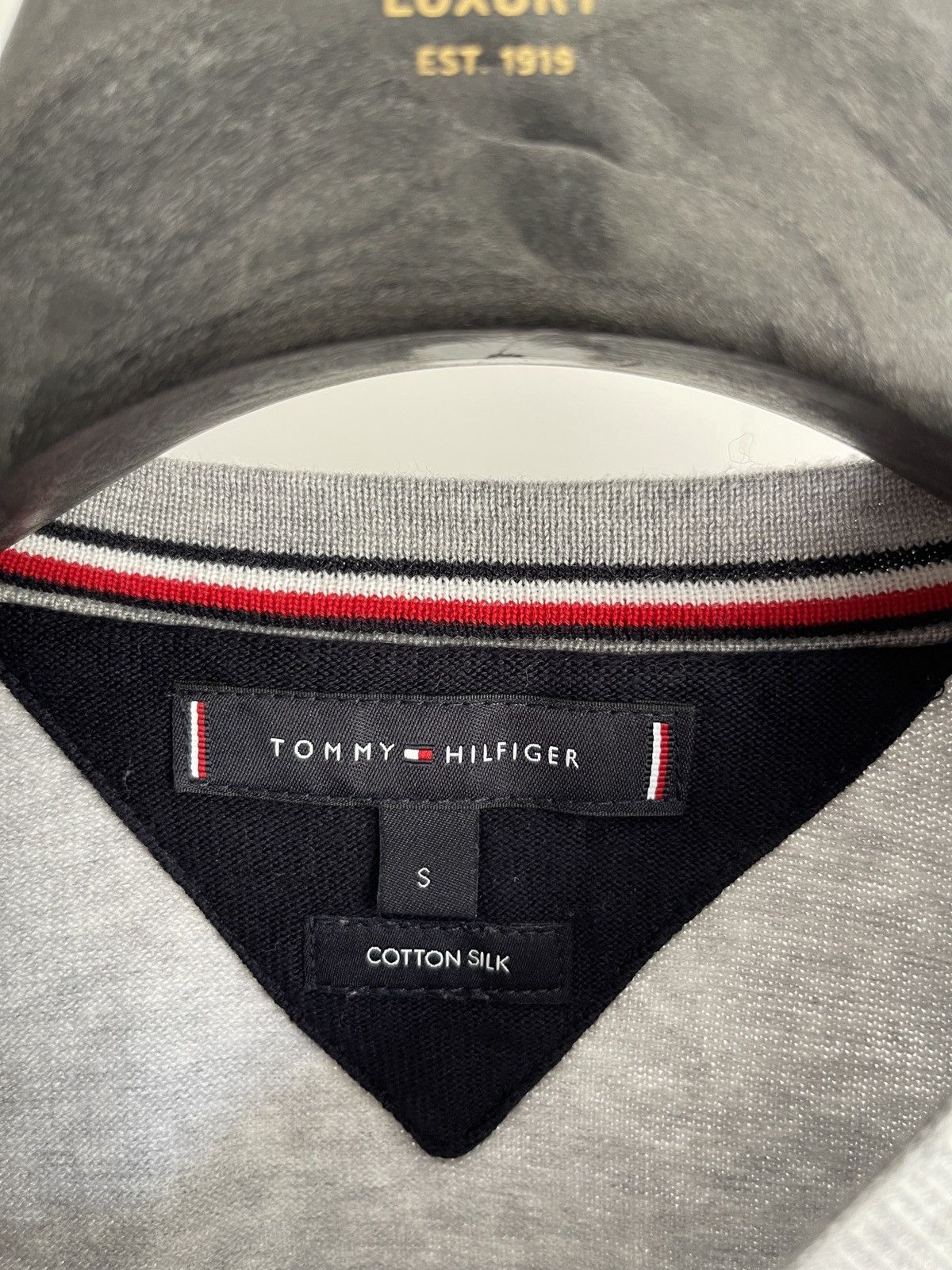 Tommy Hilfiger Tommy Hilfiger sweater grey jumper cotton silk S Size US S / EU 44-46 / 1 - 4 Thumbnail
