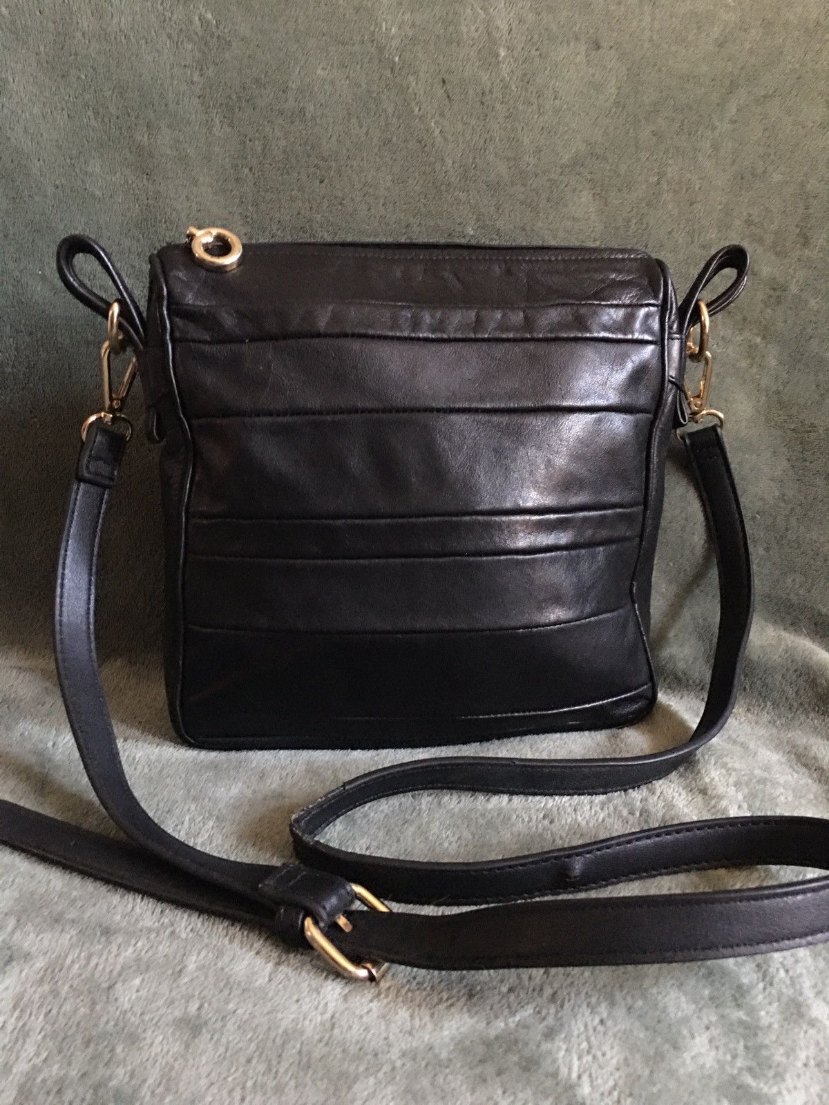 Vintage Benno Camenzind Vintage Black Leather Crossbody Shoulder Bag Size ONE SIZE - 1 Thumbnail
