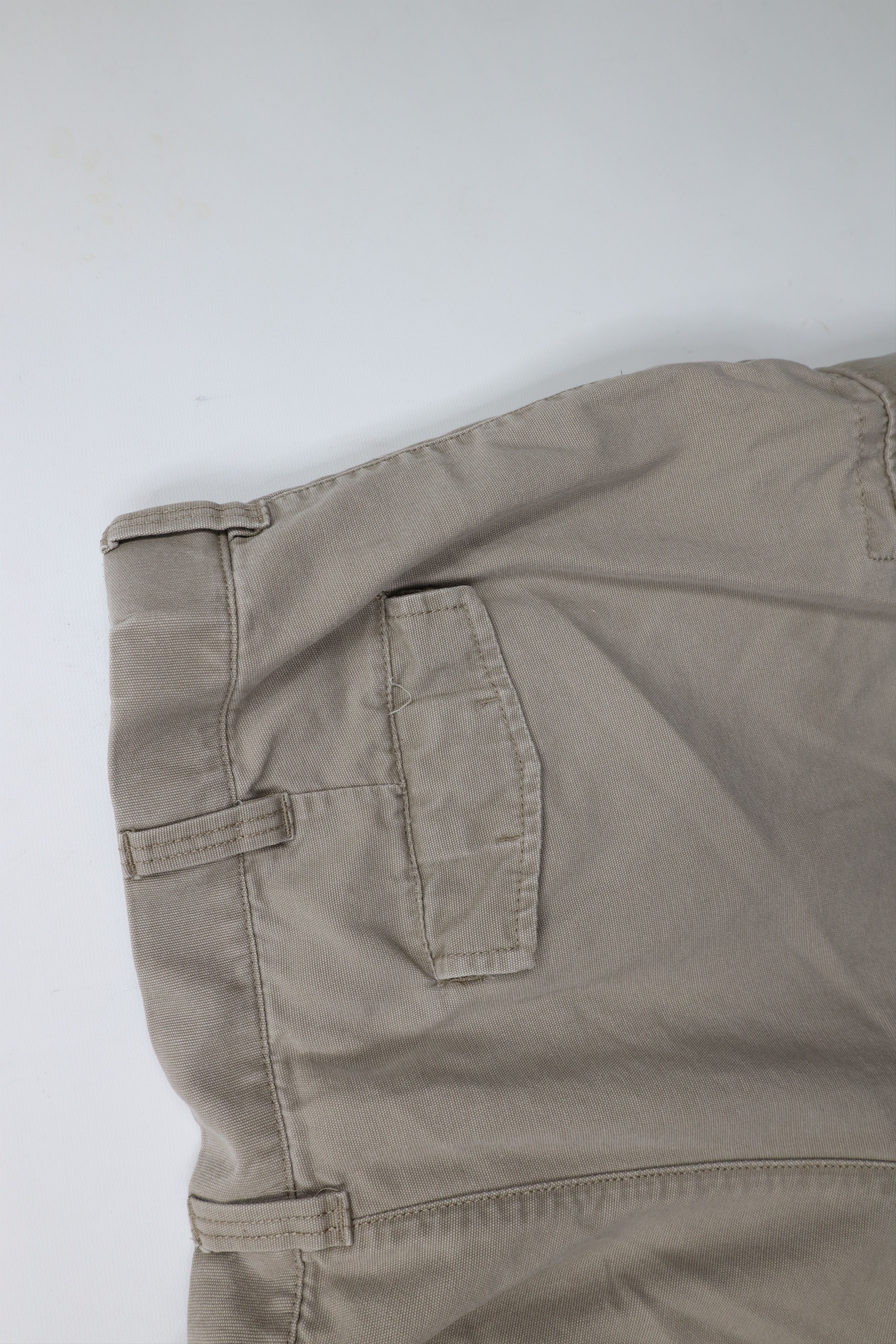 Vintage Vintage 90s Y2K Streetwear Canvas Wide Leg Cargo Pants Beige Size US 40 / EU 56 - 13 Thumbnail