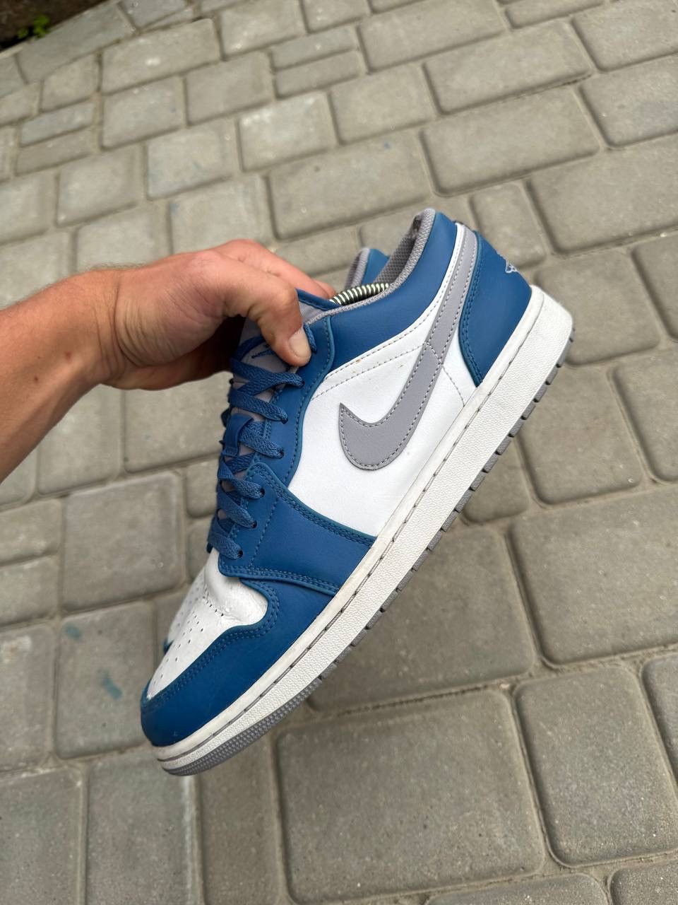 Jordan Brand Nike Air Jordan 1Low True Blue Uk 10 Size US 11.5 / EU 44-45 - 7 Thumbnail