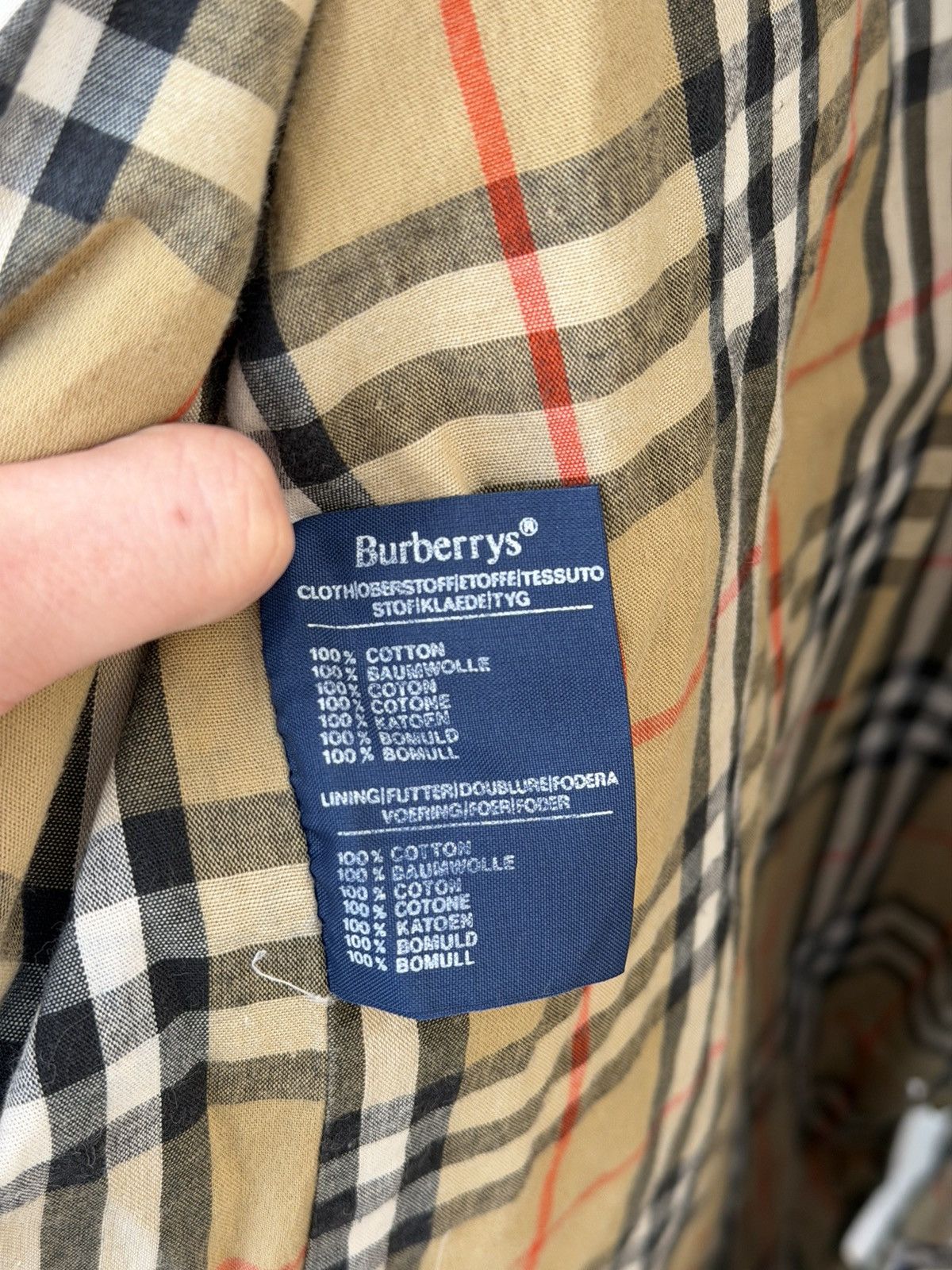 Burberry Vintage 90s Burberry‘s Trenchcoat Made in England Size L Size US L / EU 52-54 / 3 - 9 Thumbnail