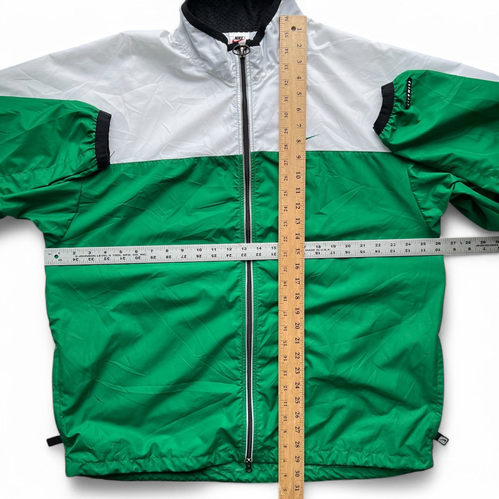 Nike × Vintage Vintage 90s Nike Windbreaker Zip Jacket Swoosh Oversized Size US XL / EU 56 / 4 - 19 Thumbnail