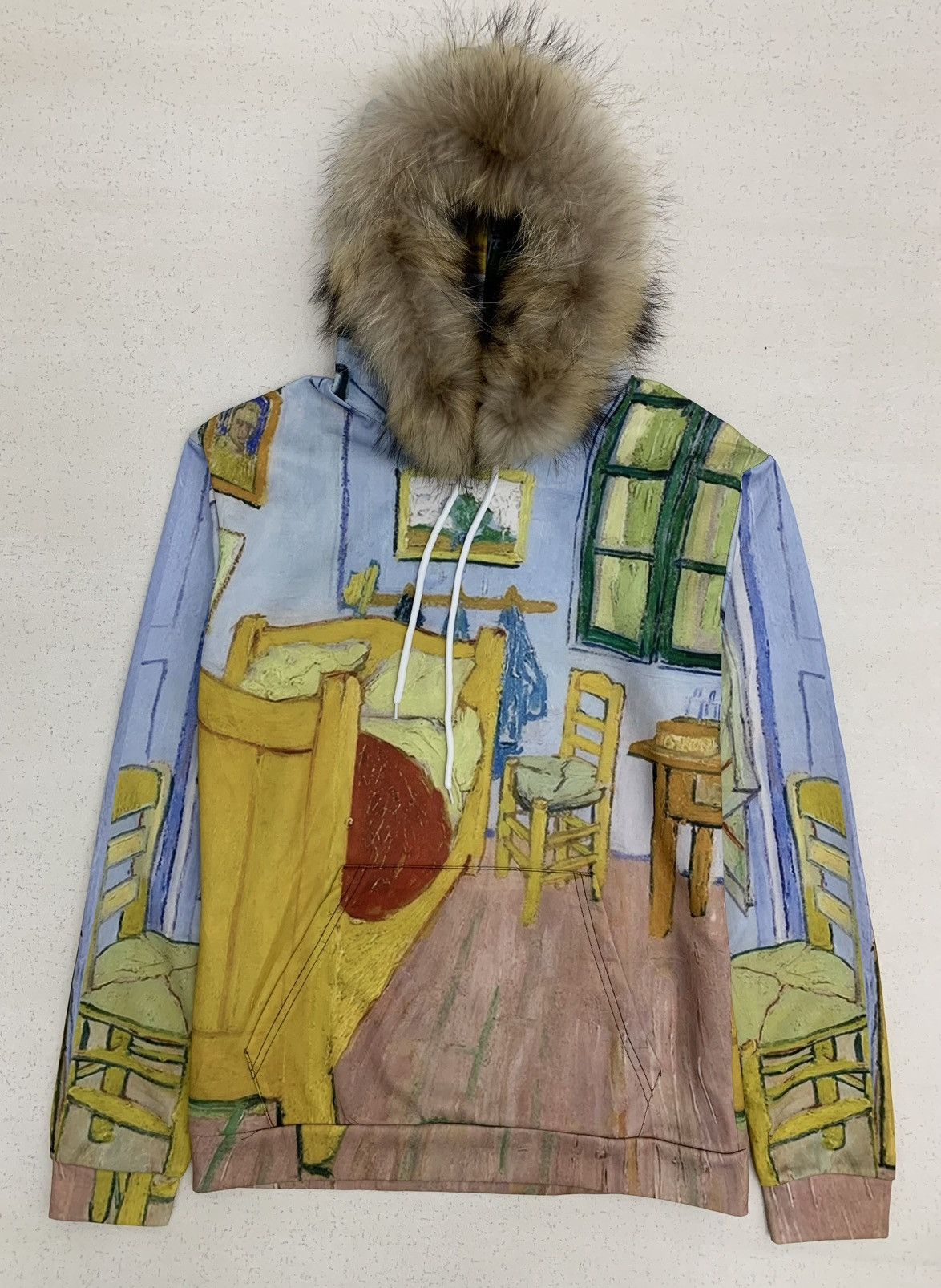 Japanese Brand AOP PRINTED FAUX FUR HOODIE IFSIXWASNINE LGB STYLE Size US L / EU 52-54 / 3 - 1 Thumbnail