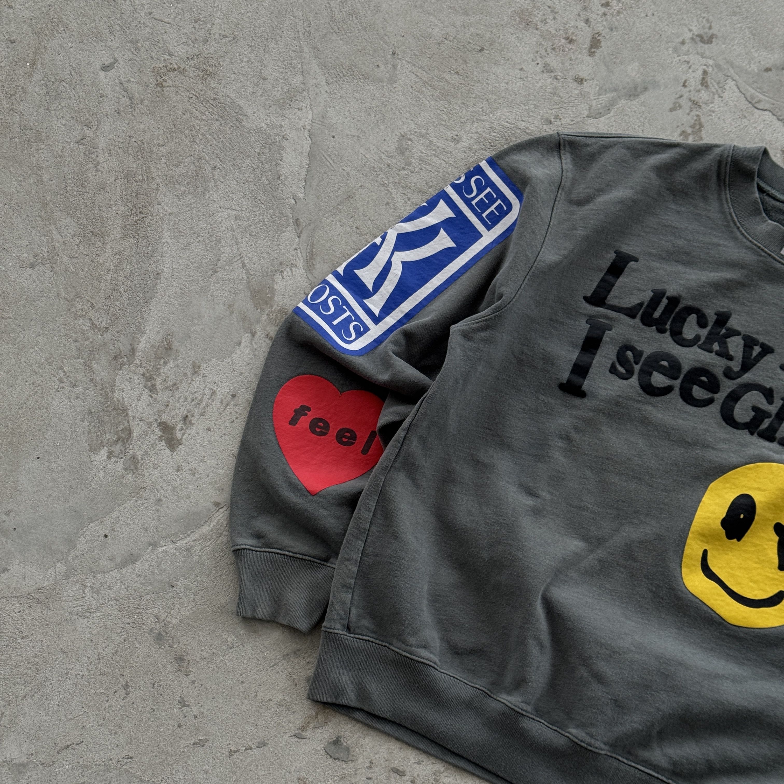 Vintage Vintage 90s Lucky Me I See Ghosts Sweatshirt Size US M / EU 48-50 / 2 - 4 Thumbnail