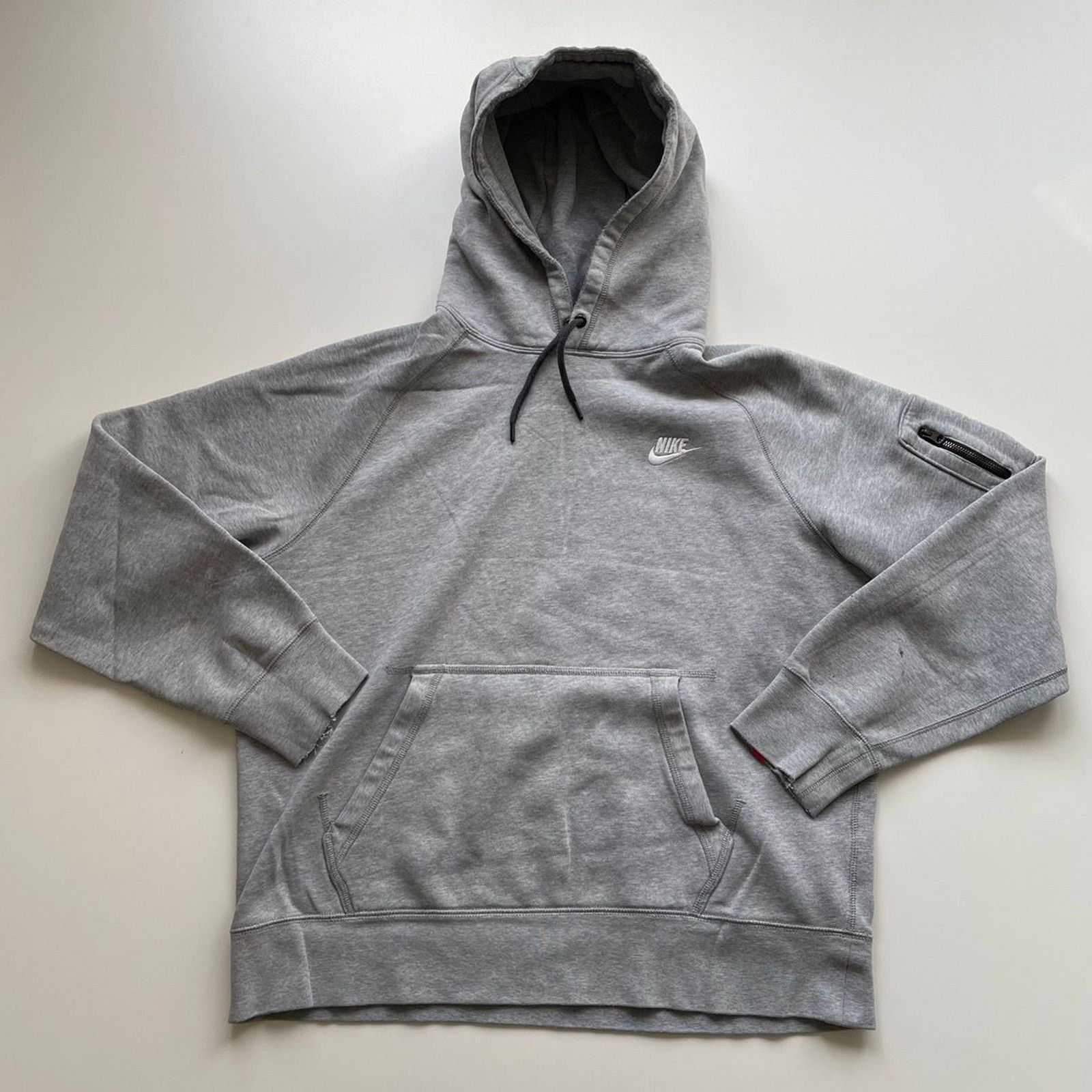 Nike Vintage Nike Sportswear Swoosh Hoodie Sweatshirt Large Gray Size US L / EU 52-54 / 3 - 1 Thumbnail
