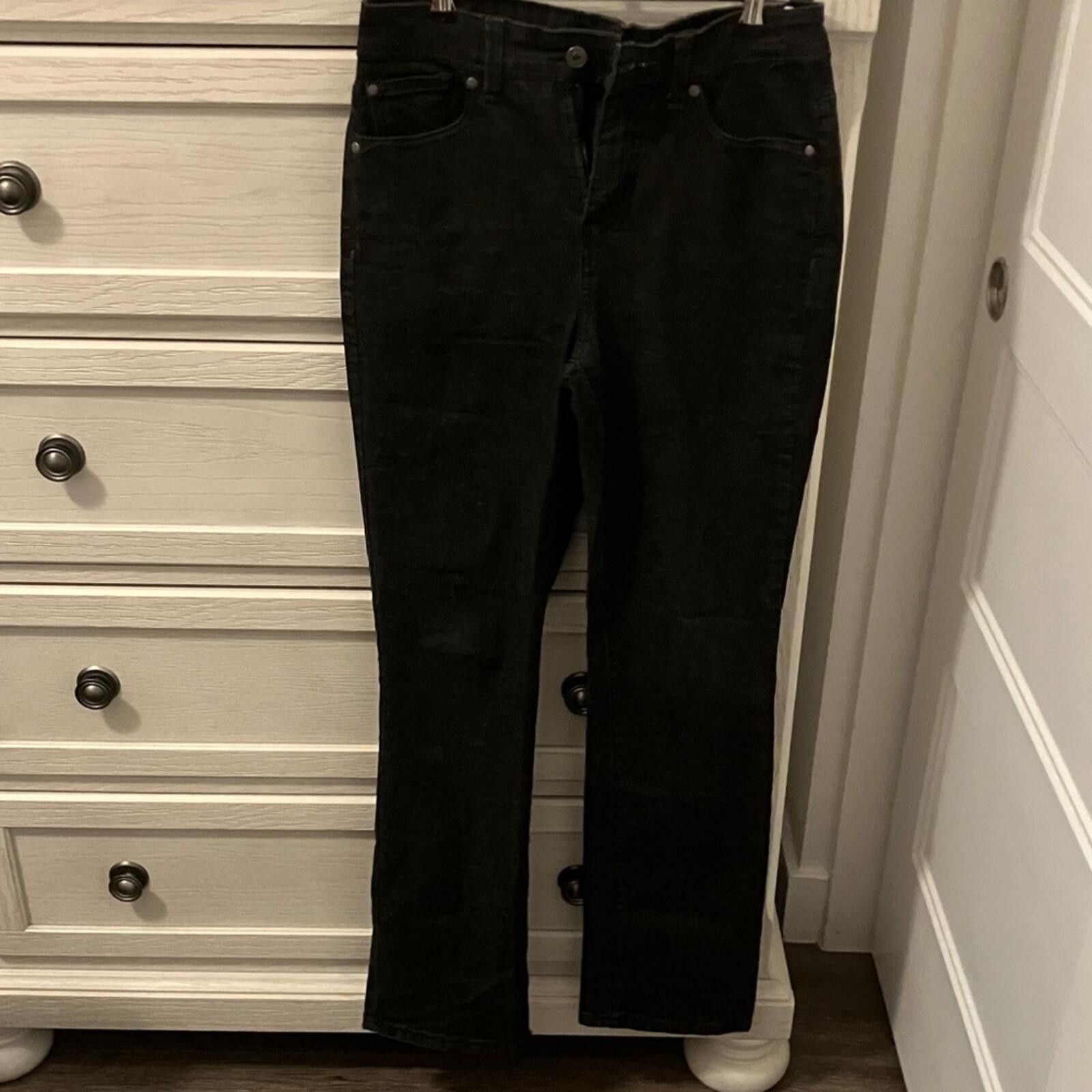 Other Gloria Vanderbilt Women's Black Straight Leg Jeans Size 30" / US 8 / IT 44 - 1 Thumbnail