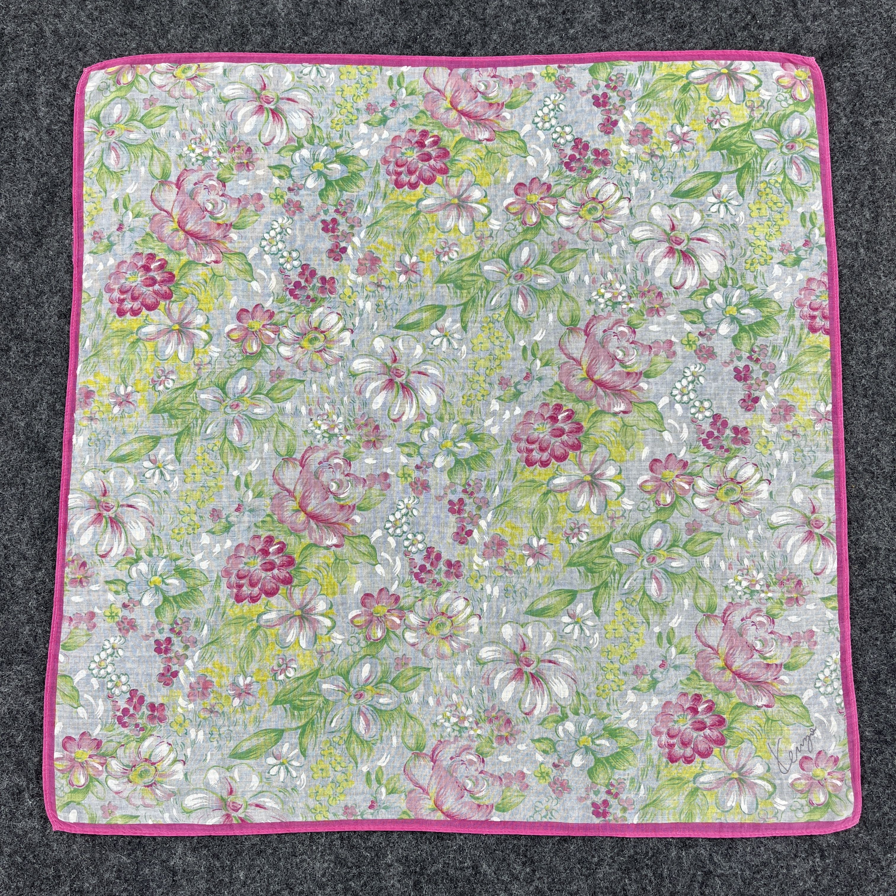 Kenzo × Vintage Kenzo Handkerchief / Bandana / Neckerchief B291 Size ONE SIZE - 2 Thumbnail